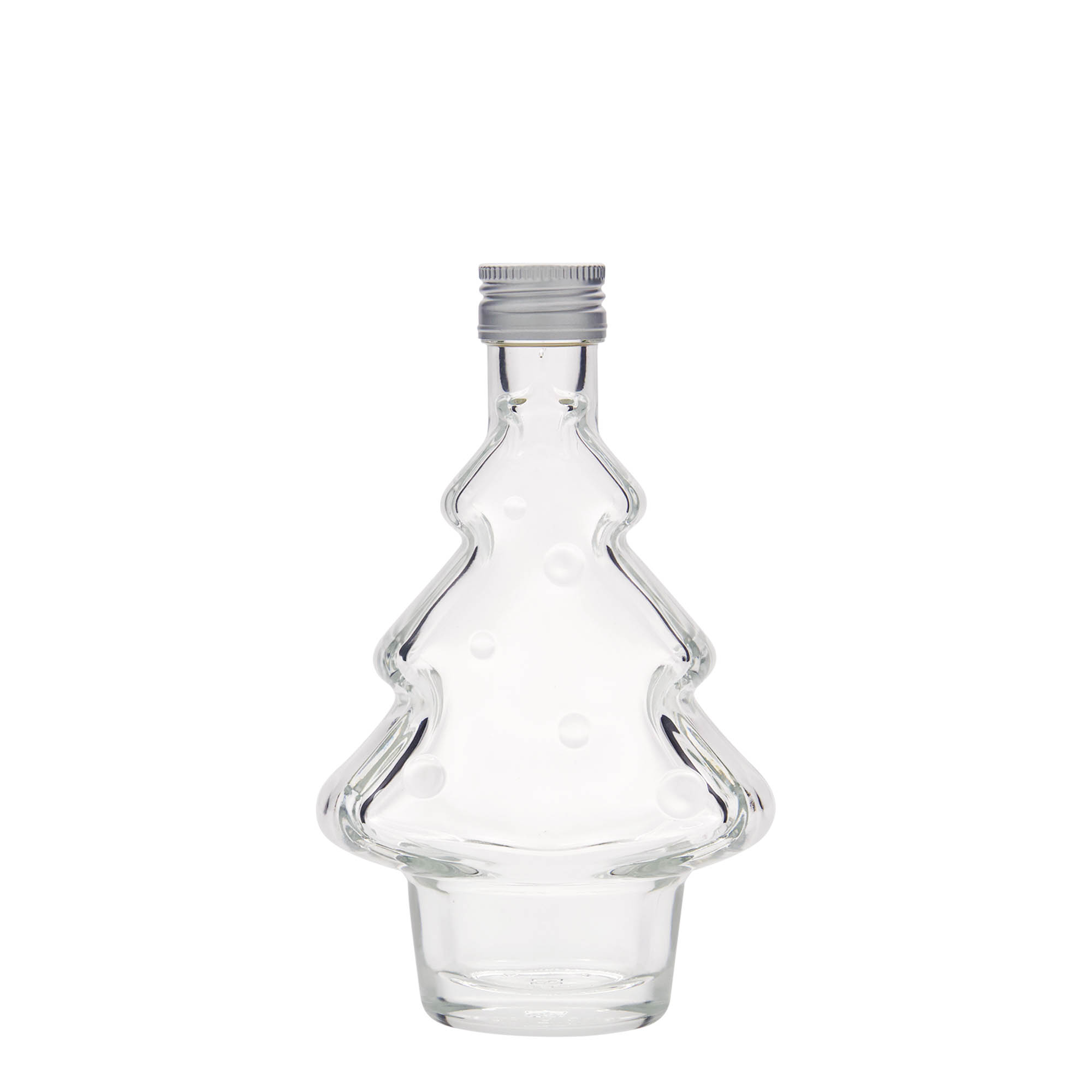 Frasco de vidro de 200 ml 'Árvore de Natal', boca: PP 28