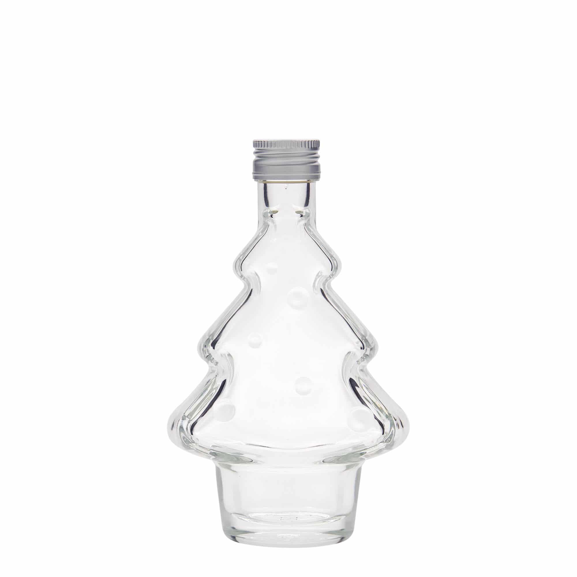 Frasco de vidro de 200 ml 'Árvore de Natal', boca: PP 28