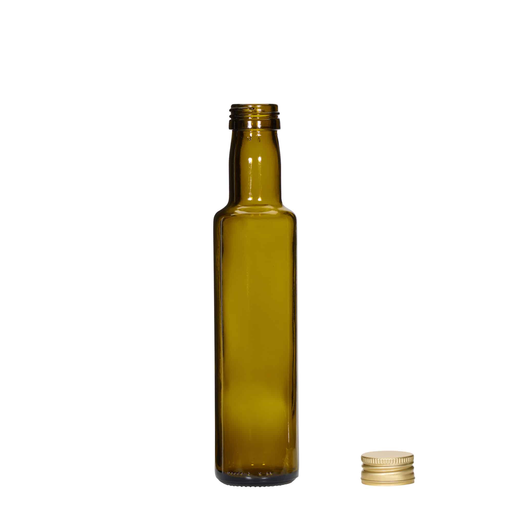 250 ml Garrafa de vidro 'Dorica', verde antigo, boca: PP 31,5