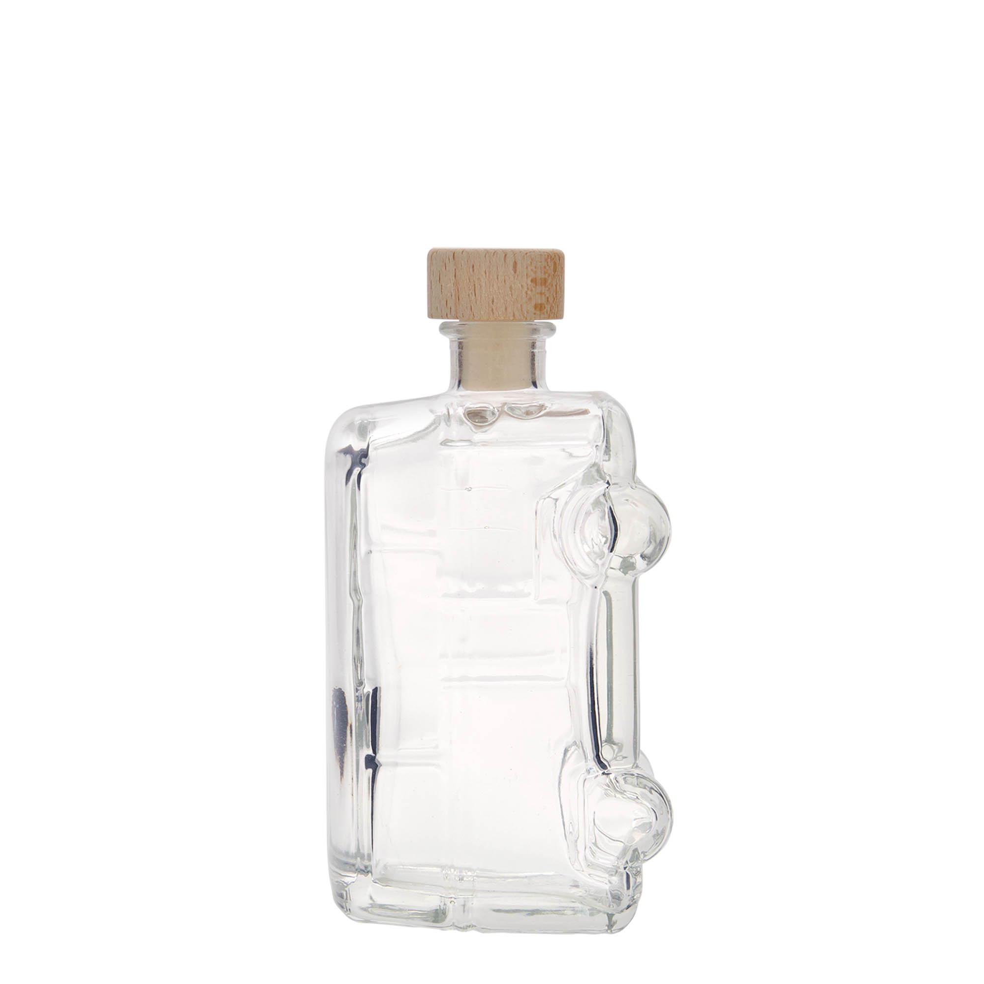 Garrafa de vidro de 200 ml 'Bulli', Boca: Cortiça