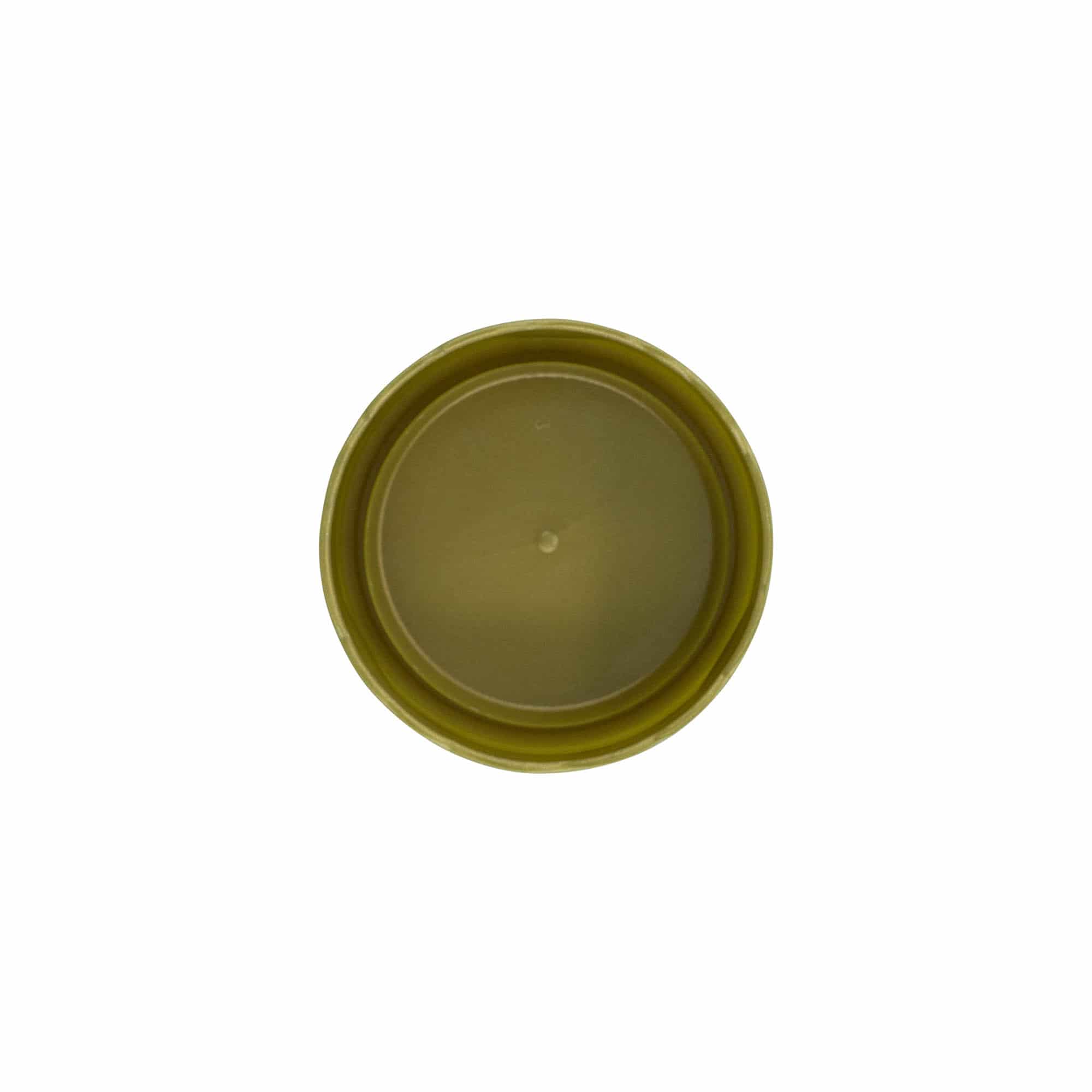 Tampa para frasco de cerâmica pescoço estreito, plástico PEAD, dourado