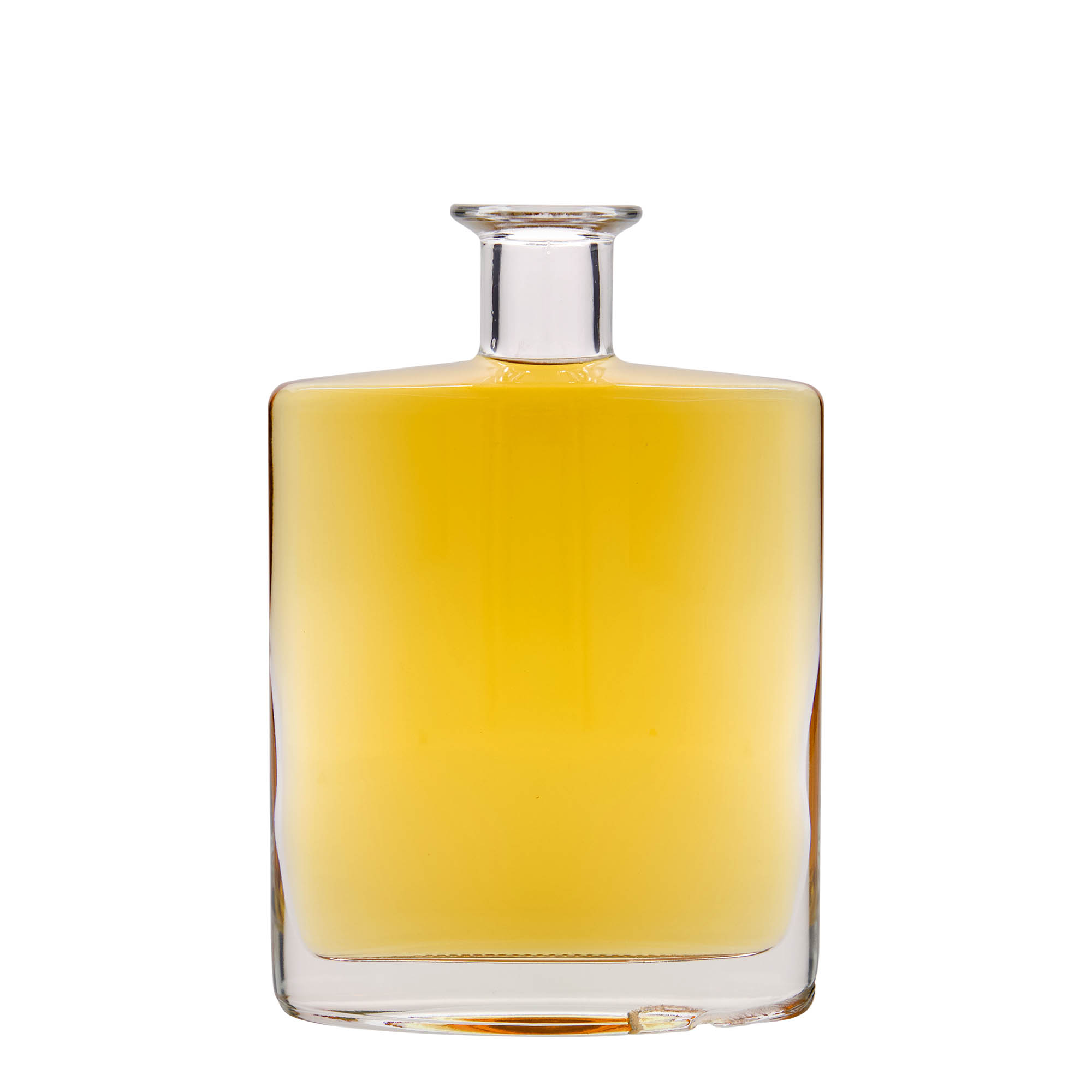 Garrafa de vidro de 700 ml 'Zorbas', oval, boca: cortiça Garrafa de vidro de 700 ml 'Zorbas', oval, boca: cortiça