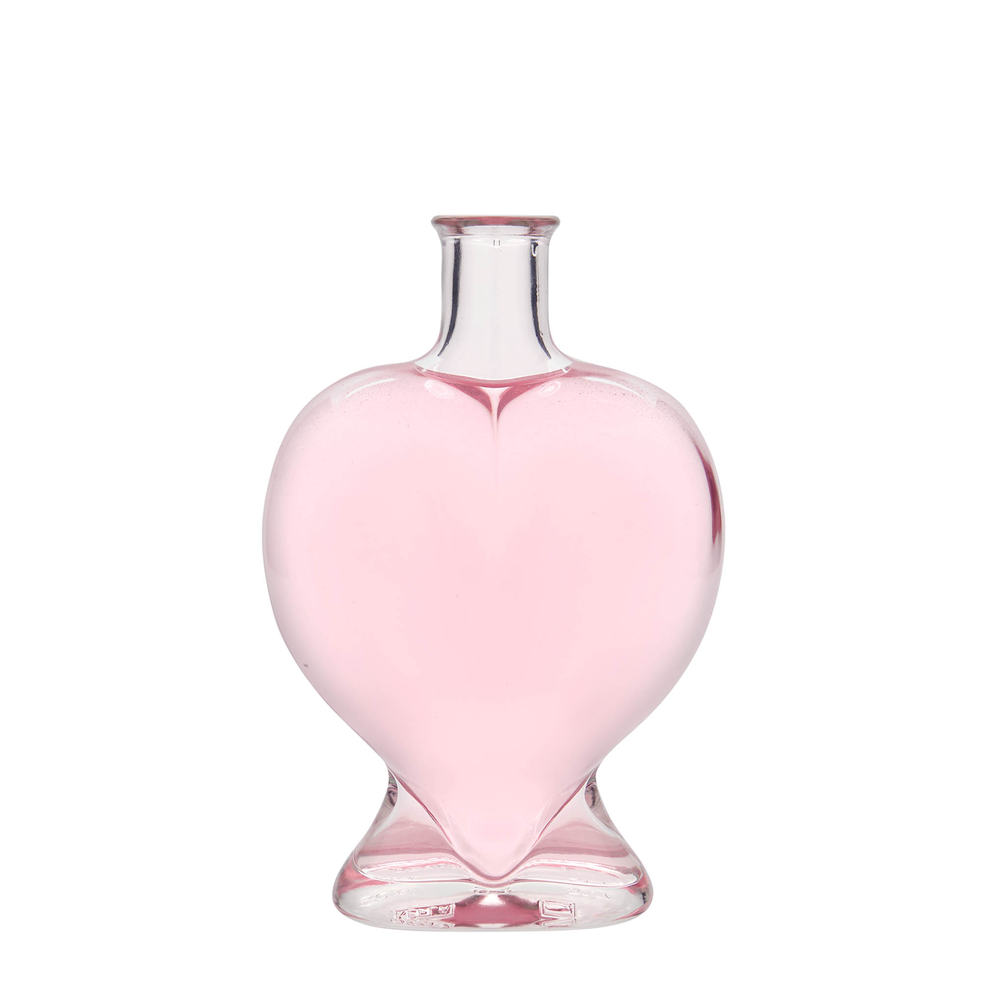 Garrafa de vidro de 500 ml 'Coração', Boca: Cortiça Garrafa de vidro de 500 ml 'Coração', Boca: Cortiça