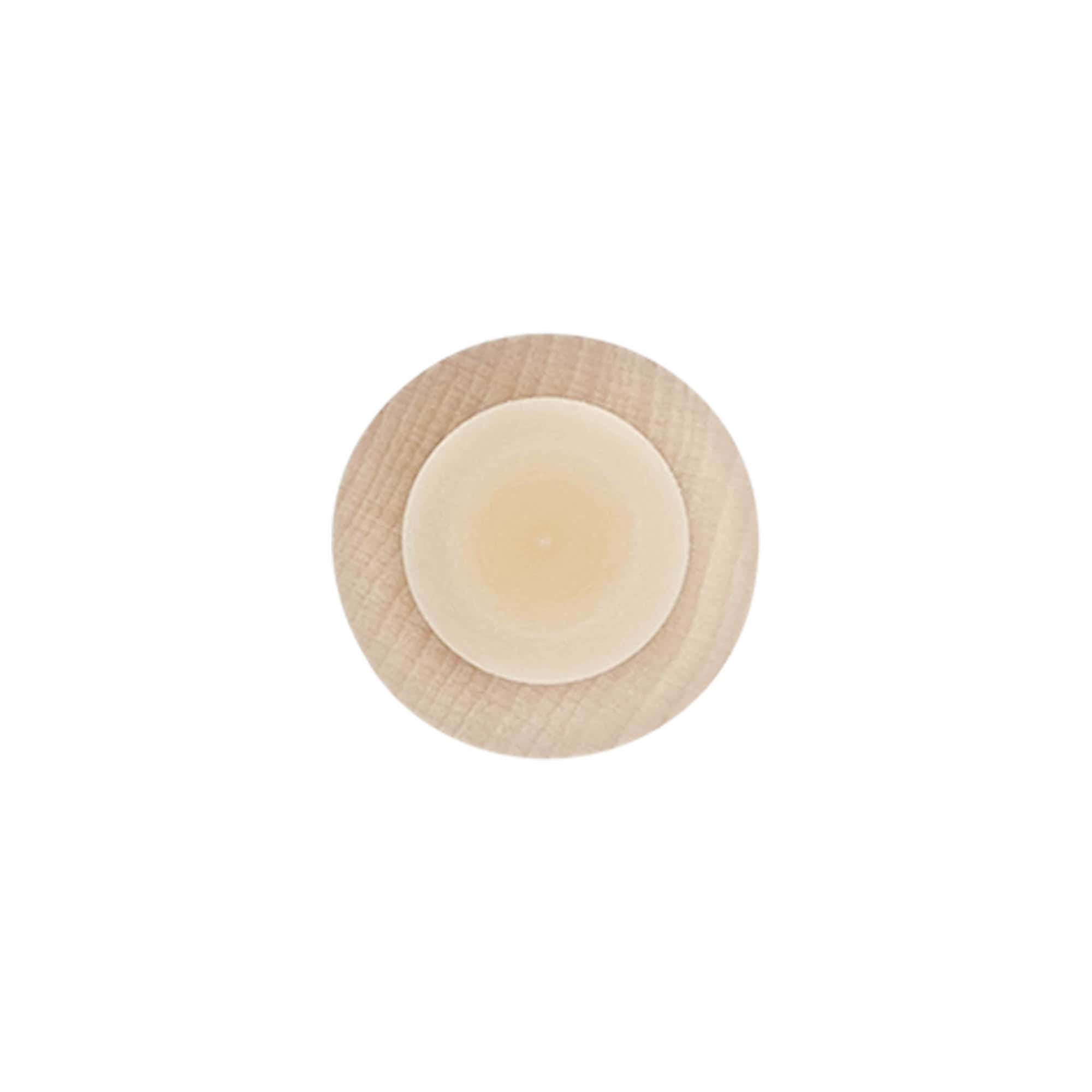 Rolha com pega 22,1 mm, madeira/plástico, para bocal: cortiça Rolha com pega 22,1 mm, madeira/plástico, para bocal: cortiça
