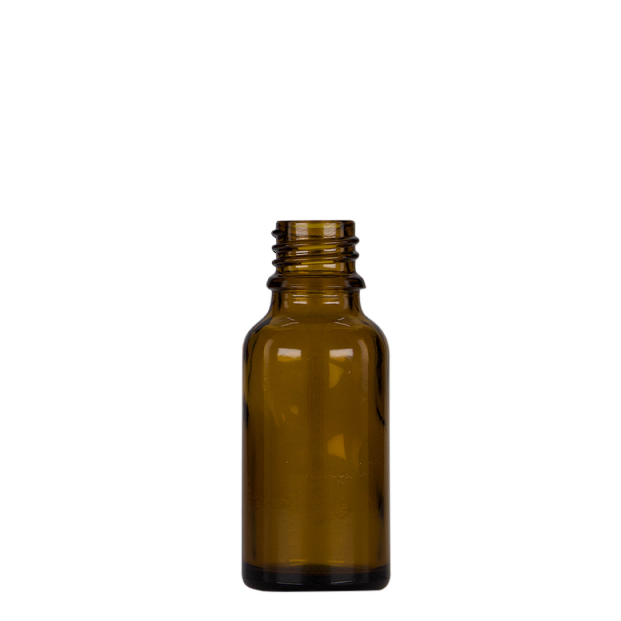 Frasco conta-gotas de 20 ml para medicamentos, vidro, castanho escuro, boca: DIN 18 Frasco conta-gotas de 20 ml para medicamentos, vidro, castanho escuro, boca: DIN 18