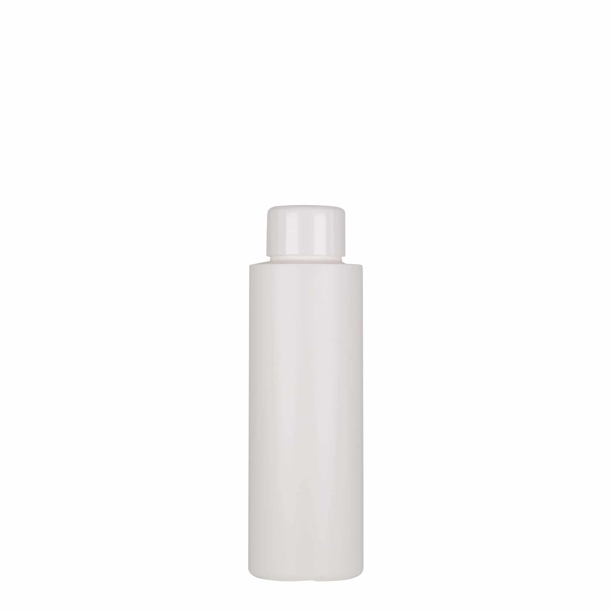 Frasco de plástico 100 ml 'Pipe', HDPE verde, branco, bocal: 24/410