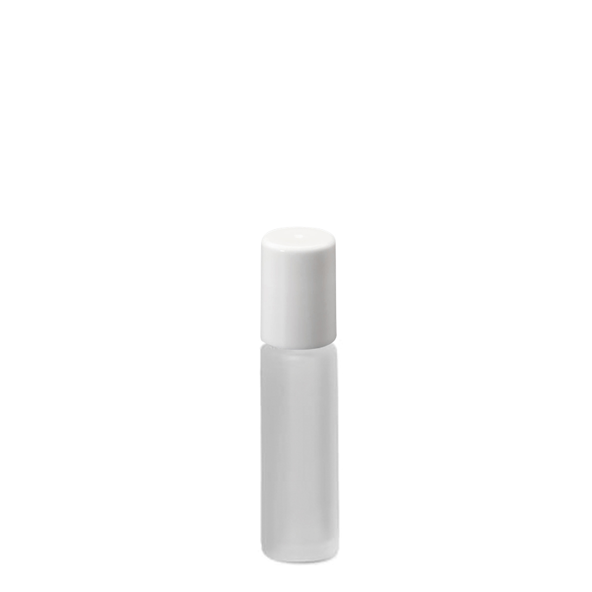 Frasco roll-on de 10 ml, vidro, esmerilado, abertura: tampa de rosca