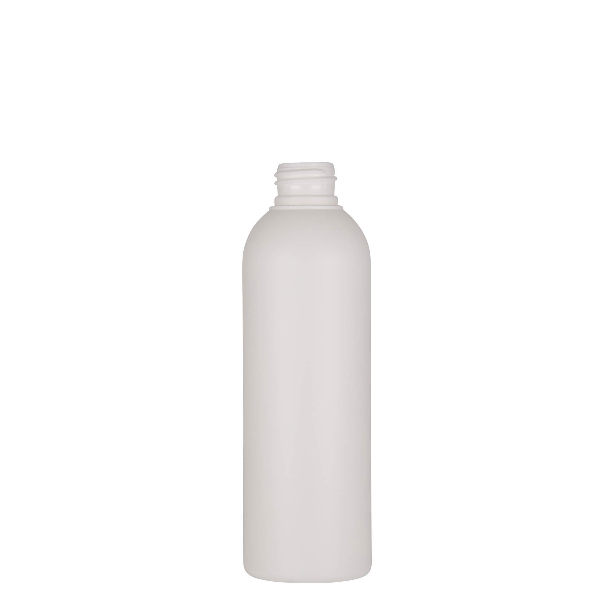 Frasco de plástico de 200 ml 'Tuffy', HDPE, branco, boca: 24/410