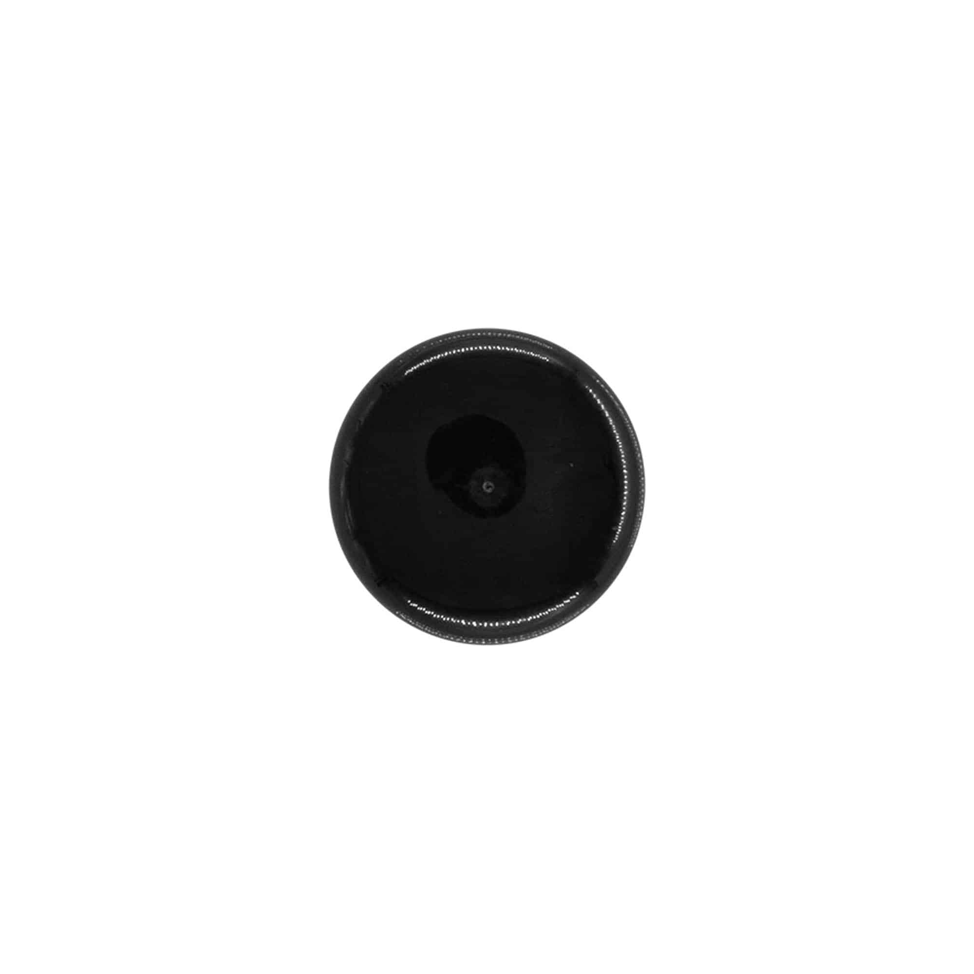 Tampa de rosca com pulverizador, plástico PP, preto, boca: 24/410