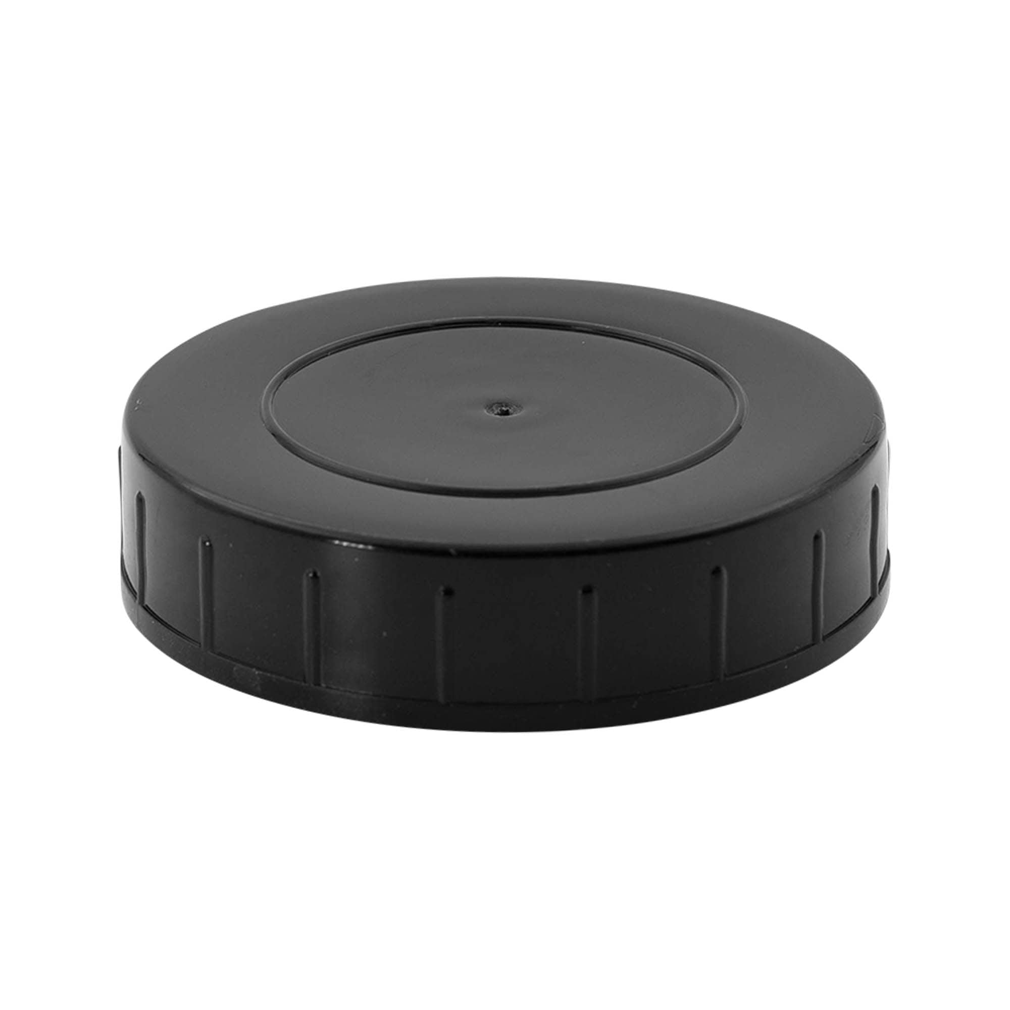 Tampa de rosca, plástico PP, preta, para boca: DIN 68 Tampa de rosca, plástico PP, preta, para boca: DIN 68