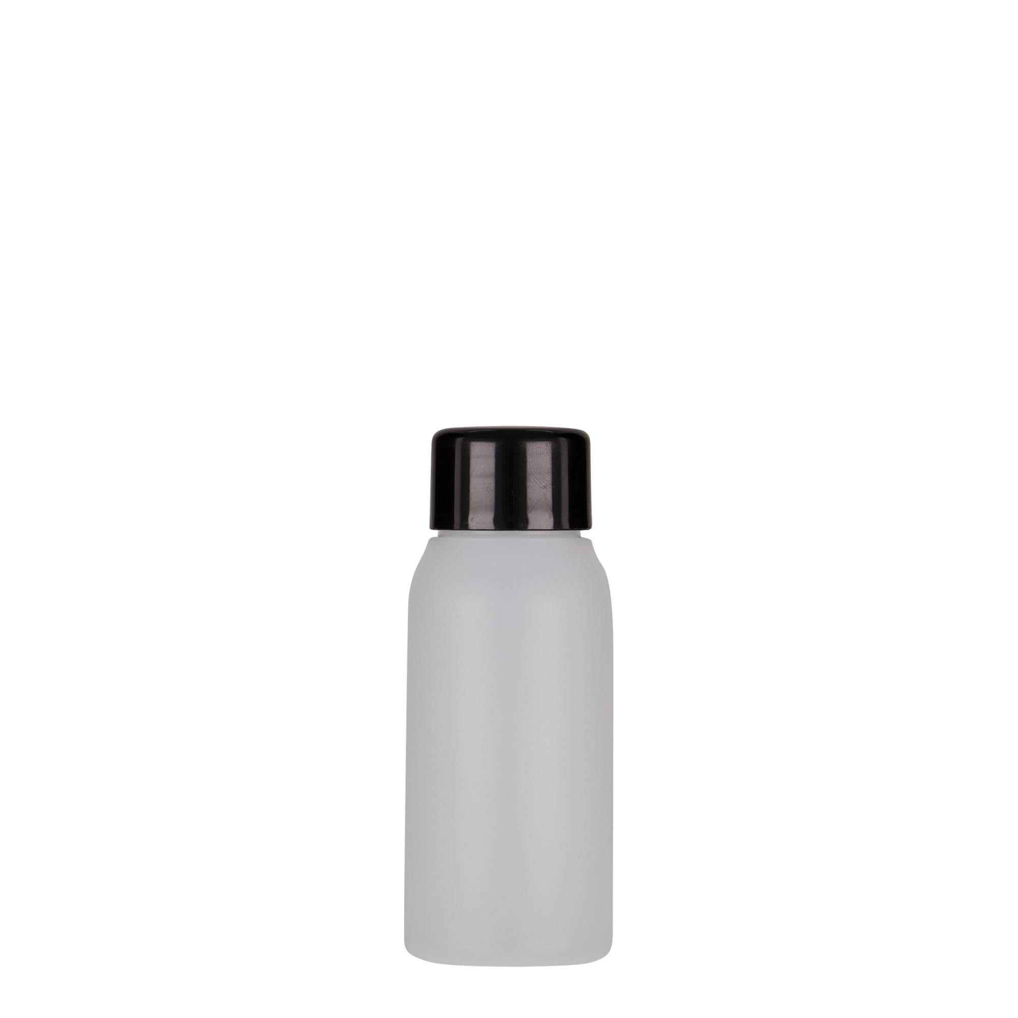 Frasco de plástico de 50 ml 'Tuffy', HDPE, natural, boca: 24/410