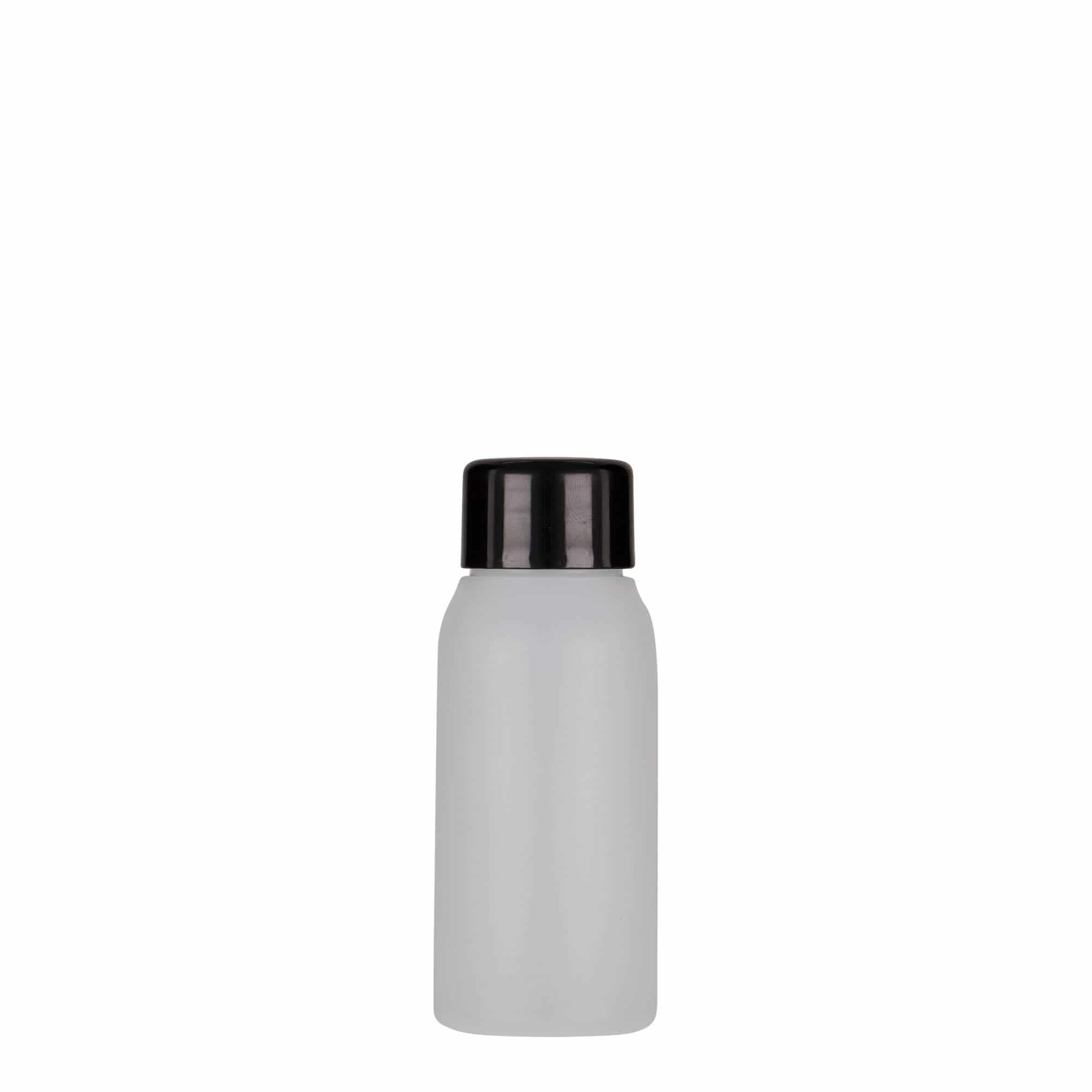 Frasco de plástico de 50 ml 'Tuffy', HDPE, natural, boca: 24/410