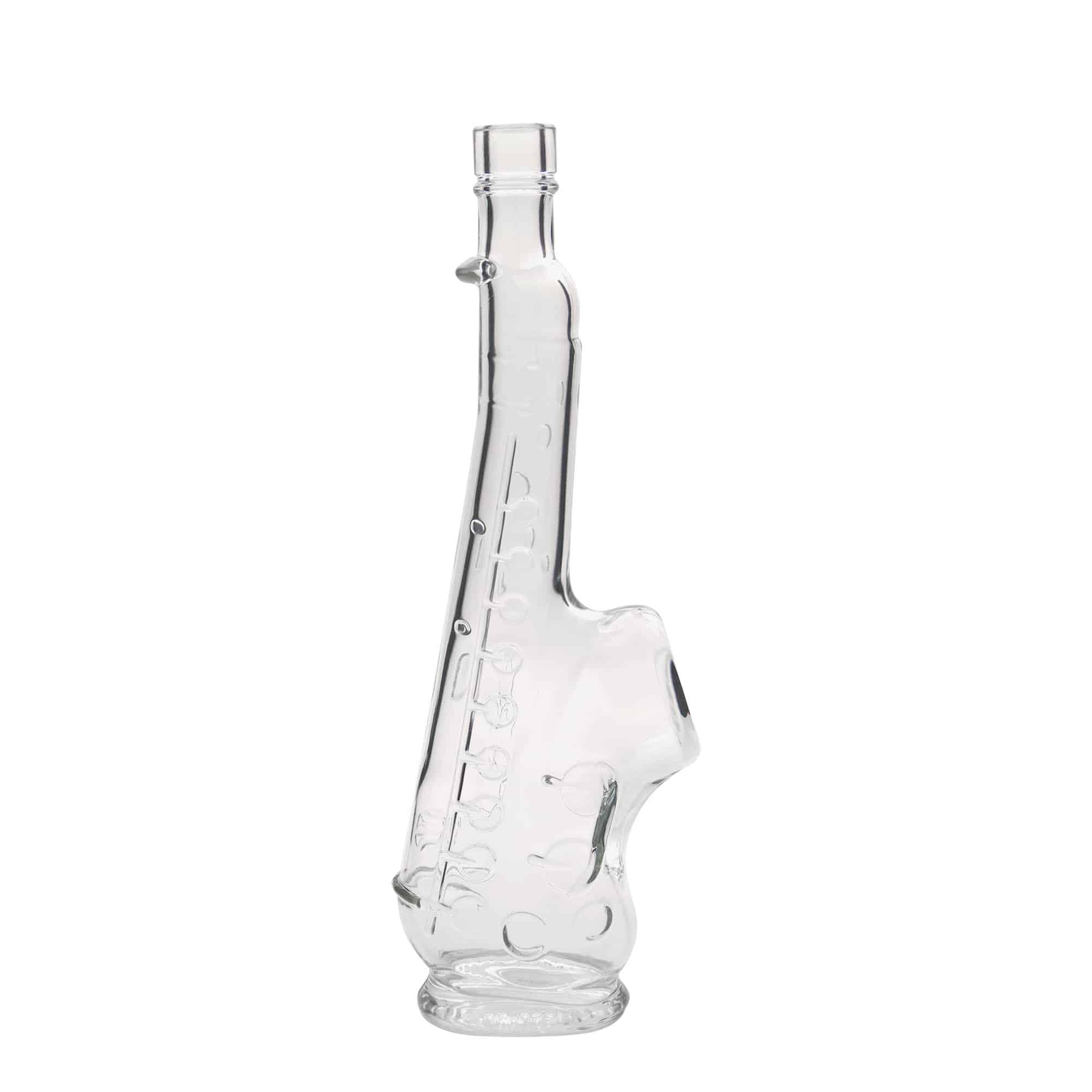 Garrafa de vidro de 500 ml 'Saxofone', Boca: Cortiça