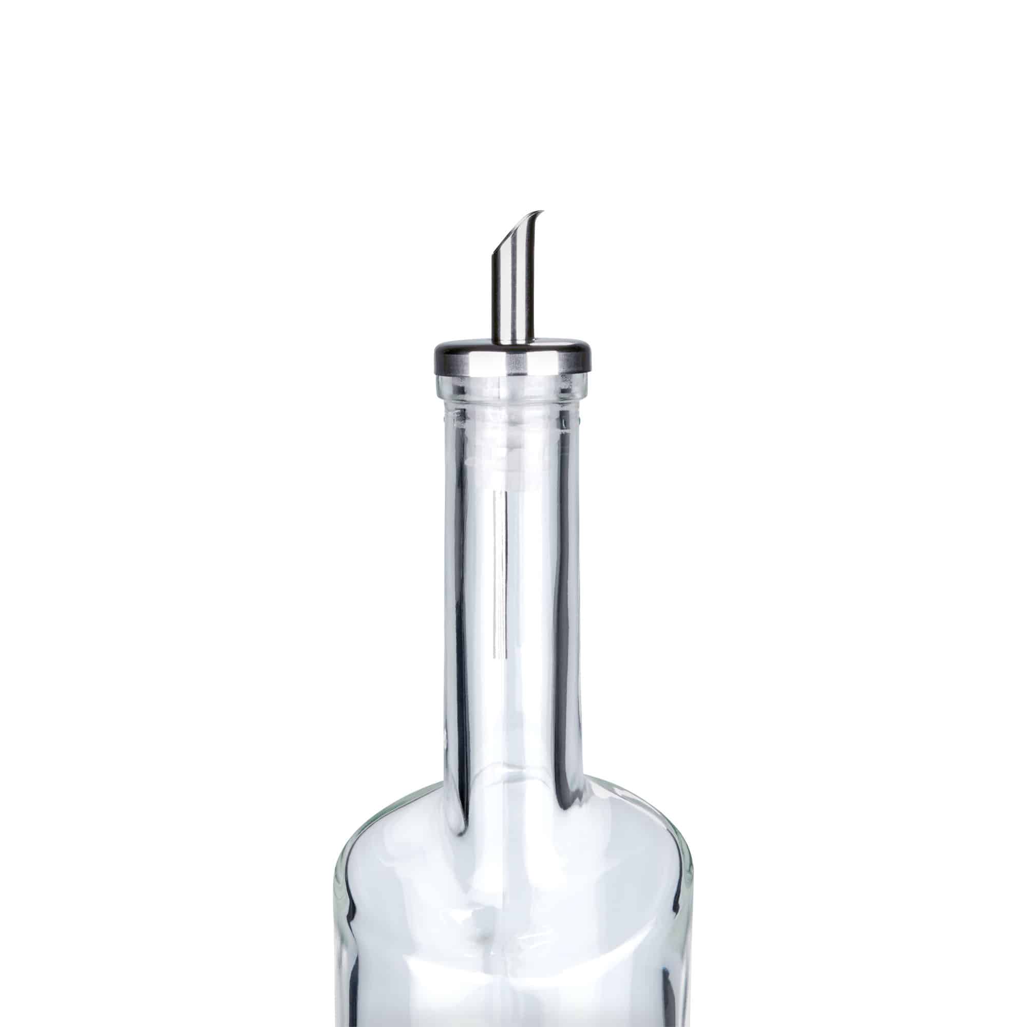 Vertedor de garrafas inox azeite, aço inox, prateado
