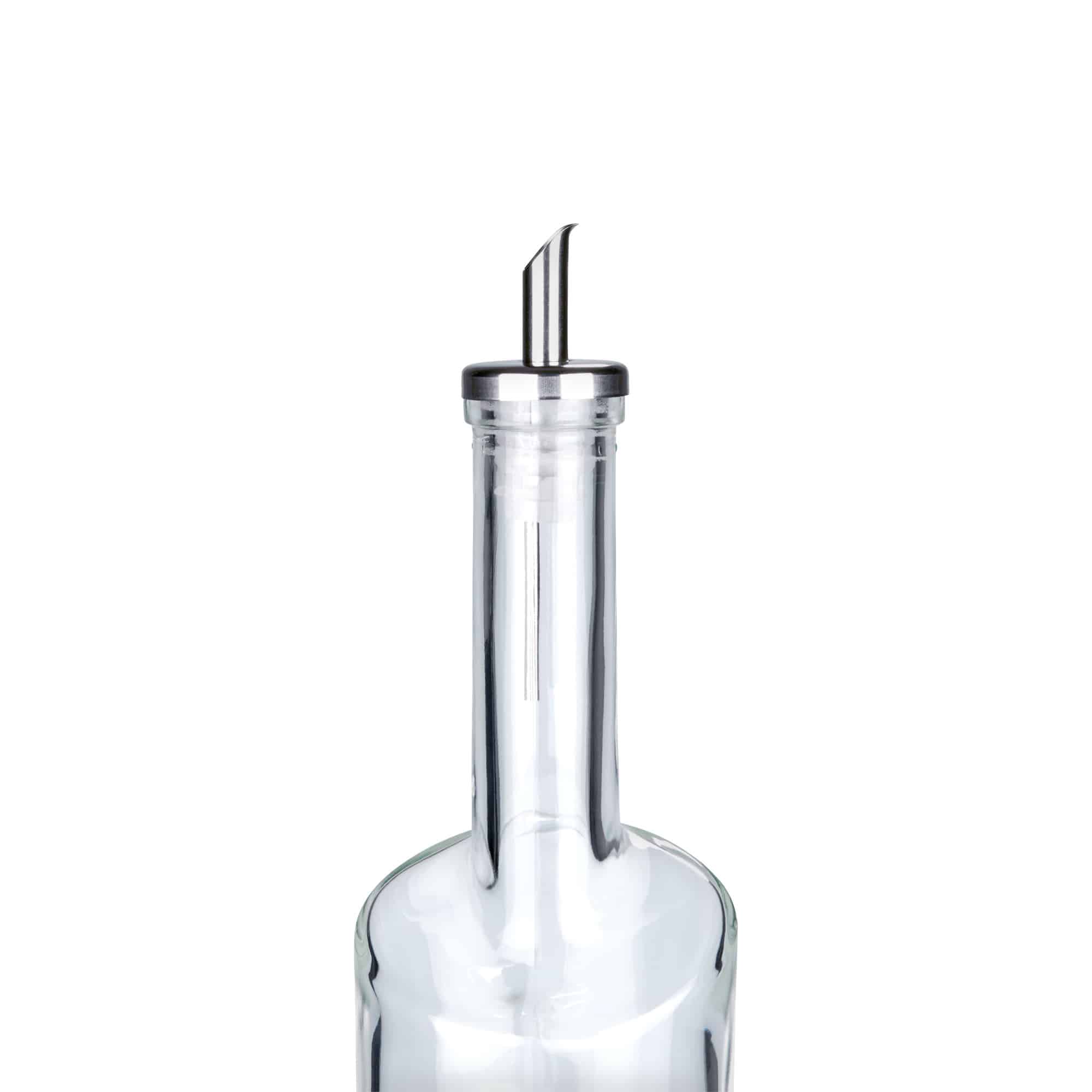 Bico vertedor Inox para óleo, aço inoxidável, prateado