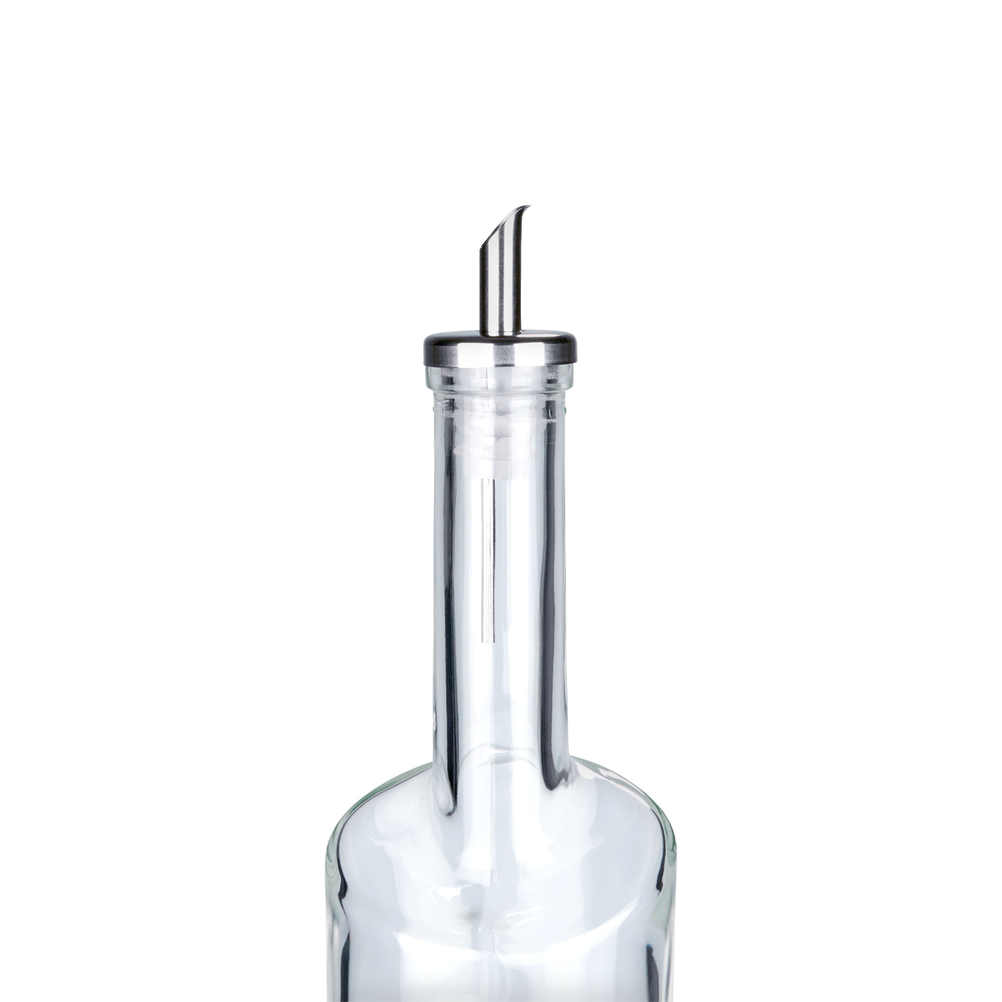 Bico vertedor Inox para óleo, aço inoxidável, prateado
