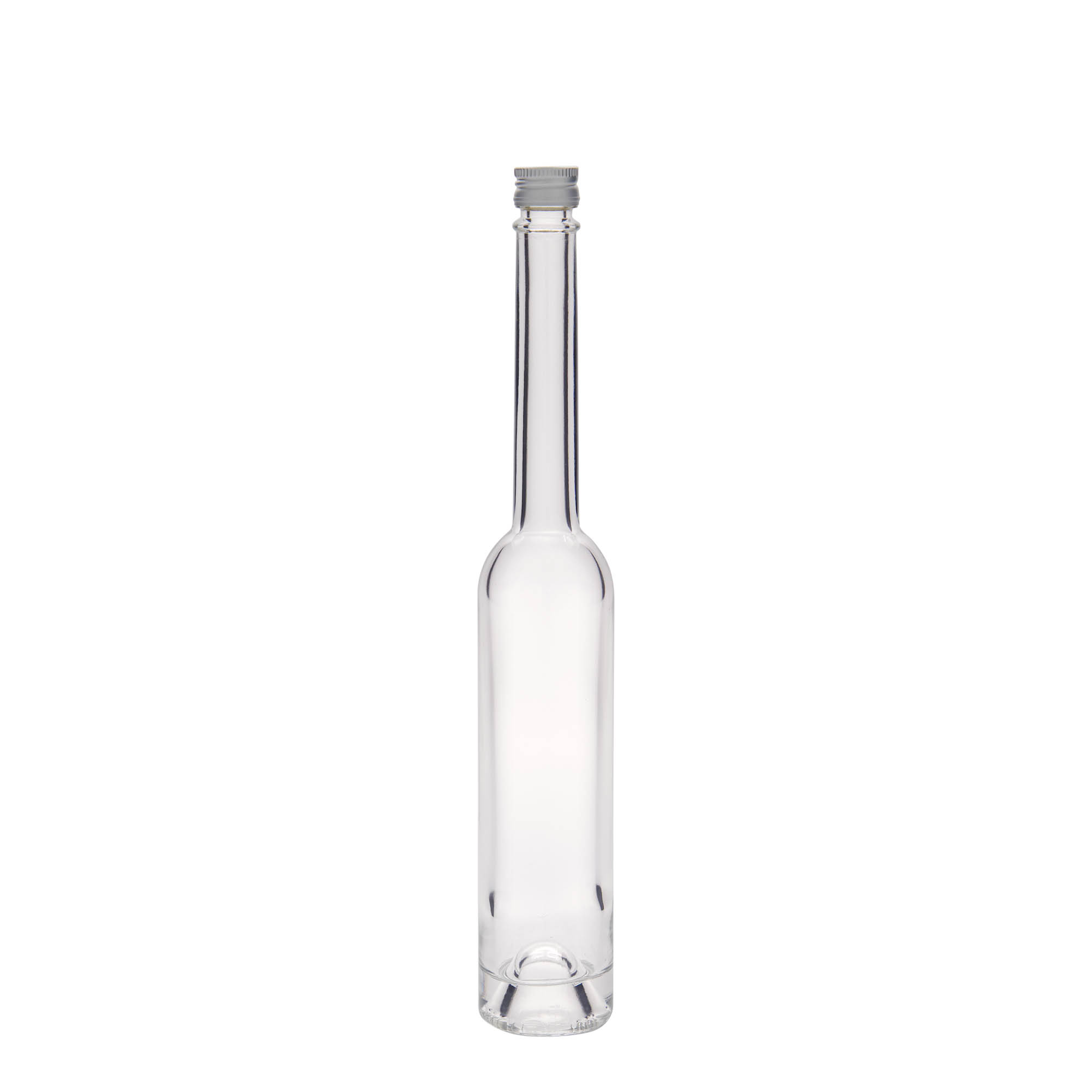 Frasco de vidro de 100 ml 'Platina', abertura: PP 18 Frasco de vidro de 100 ml 'Platina', abertura: PP 18