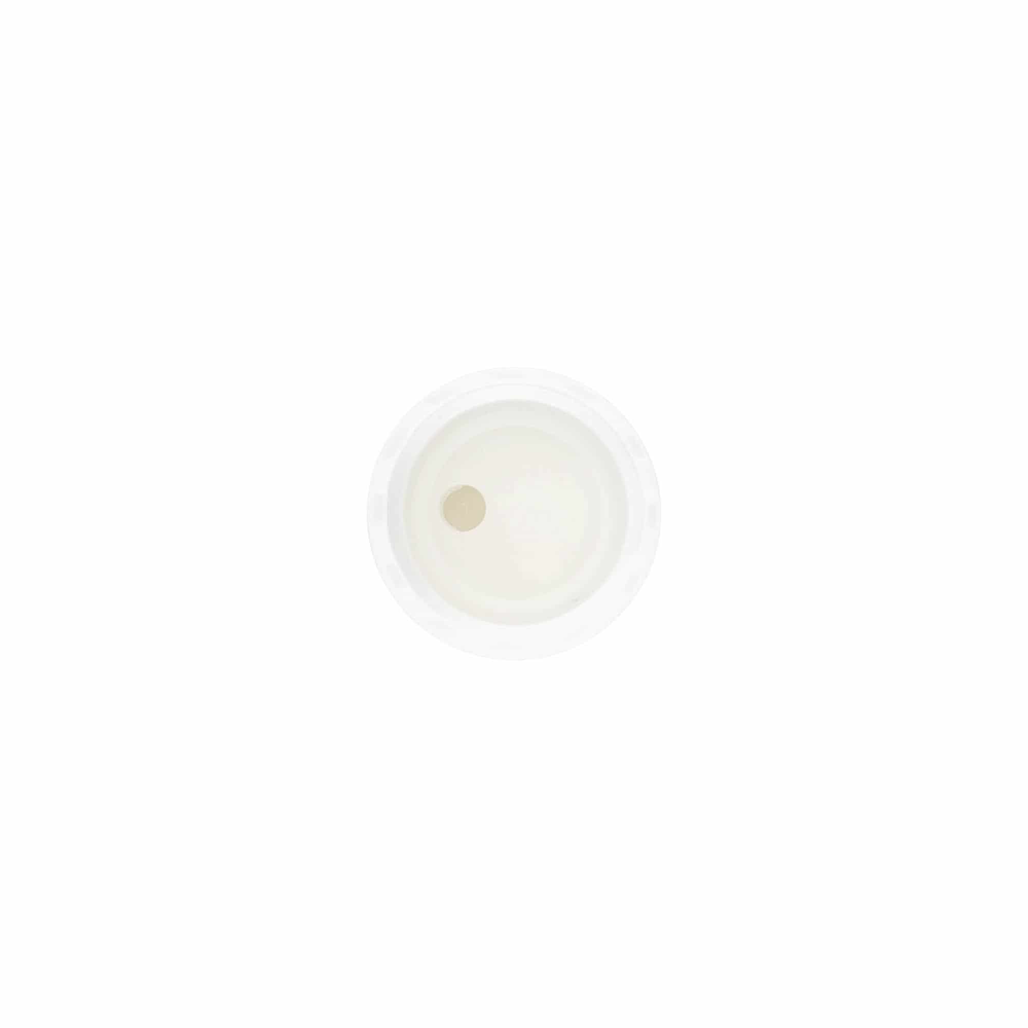 Tampa de rosca Disc Top, plástico PP, branco, para boca: 20/410