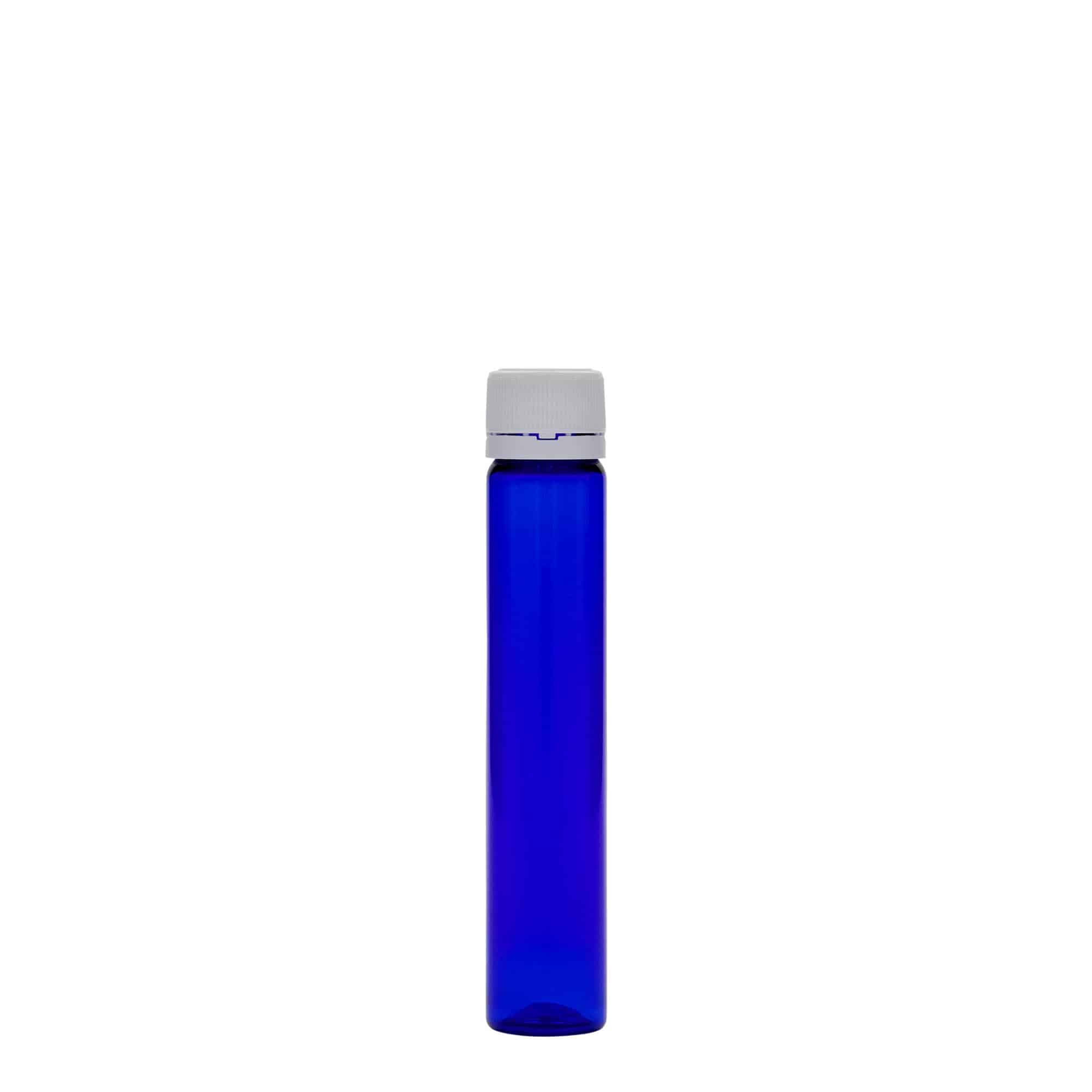 25 ml tubo PET, plástico, azul royal, abertura: tampa de rosca