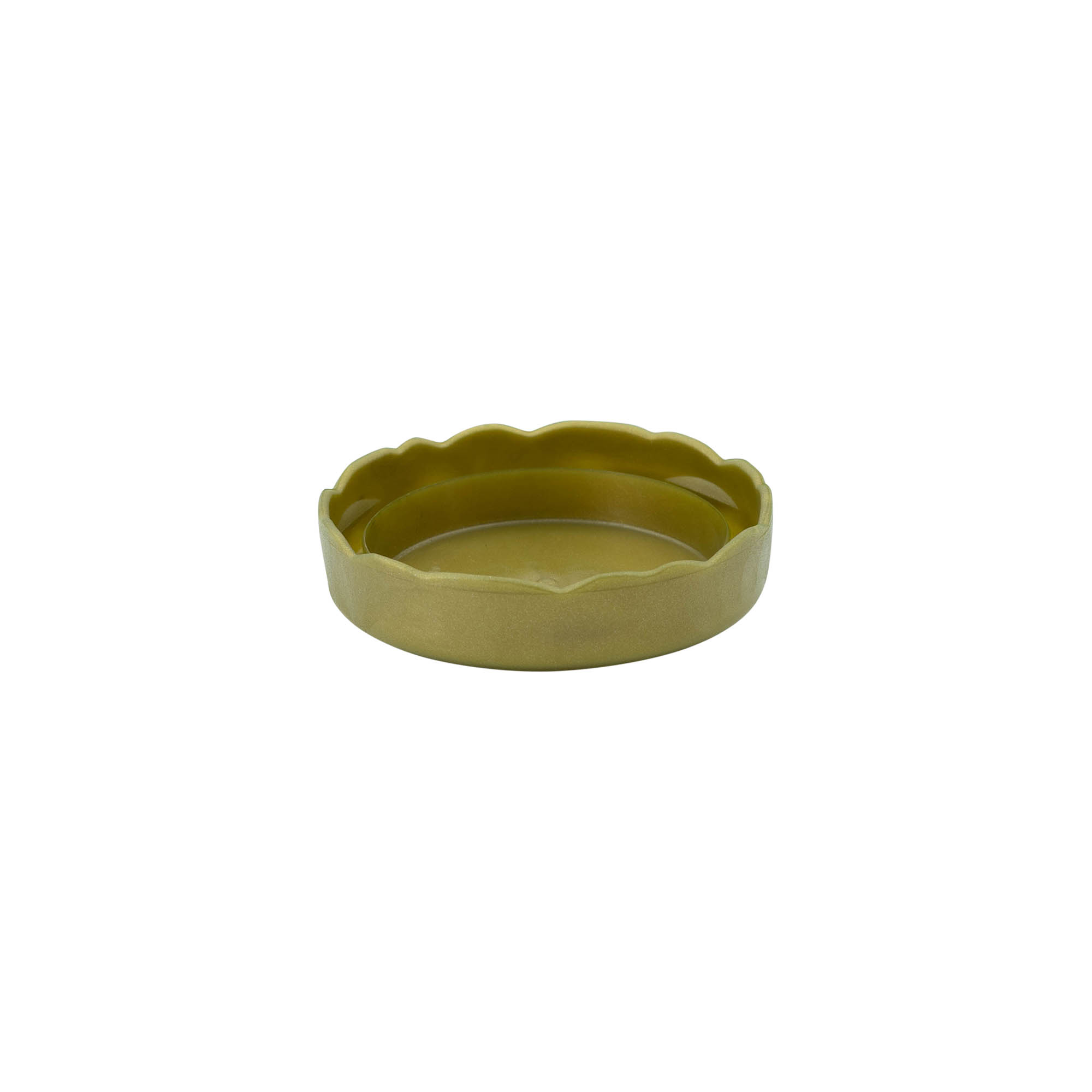 Tampa de encaixe para pote de cerâmica de gargalo estreito, plástico HDPE, dourado Tampa de encaixe para pote de cerâmica de gargalo estreito, plástico HDPE, dourado