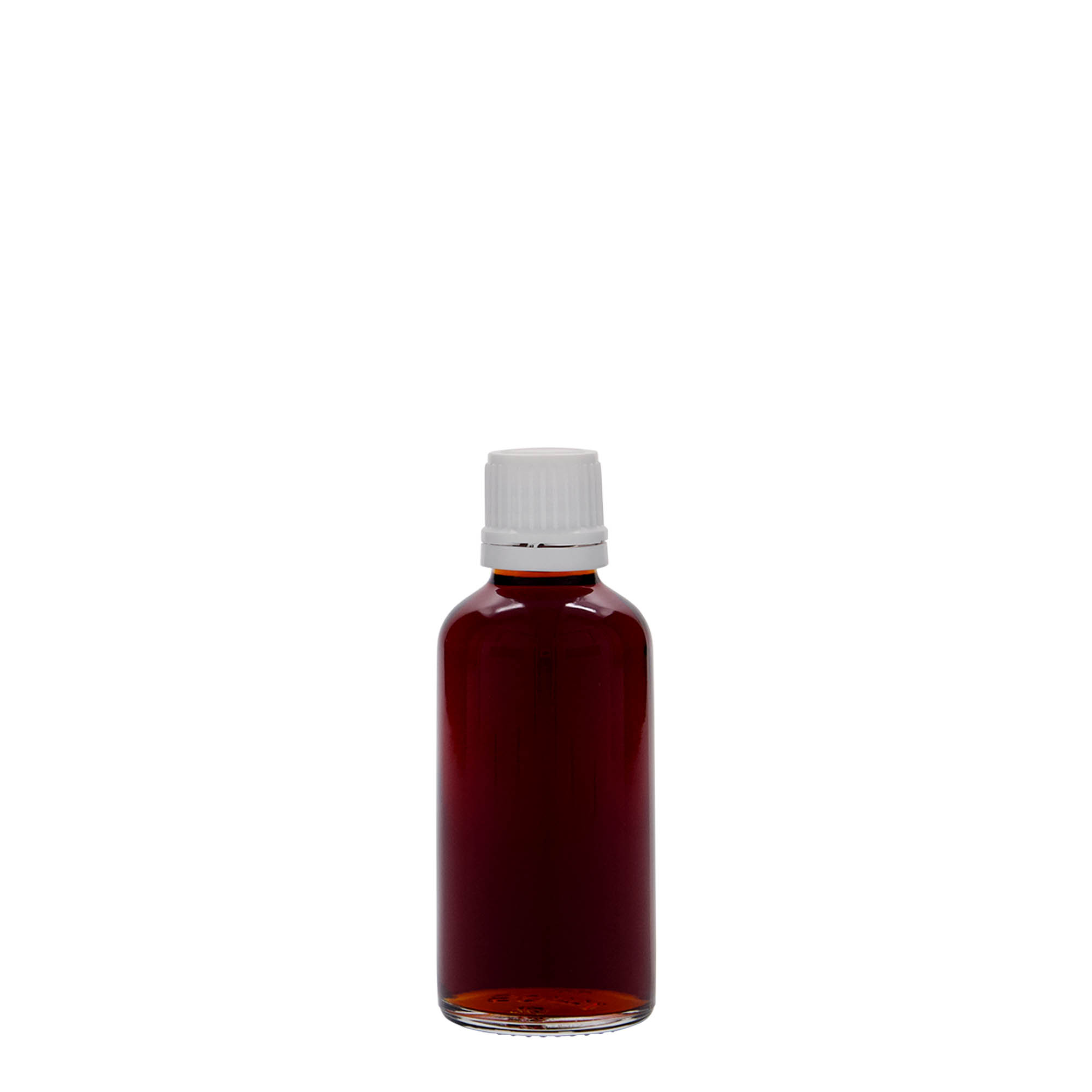 Frasco médico de 50 ml, vidro, boca: DIN 18