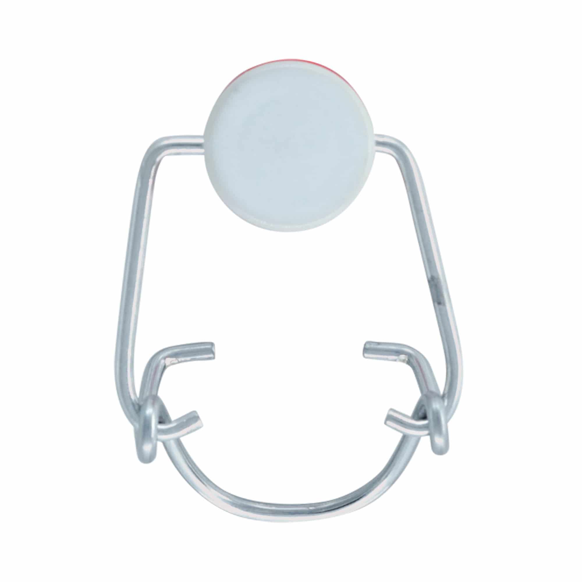 Fecho de pressão padrão, plástico, vermelho-branco