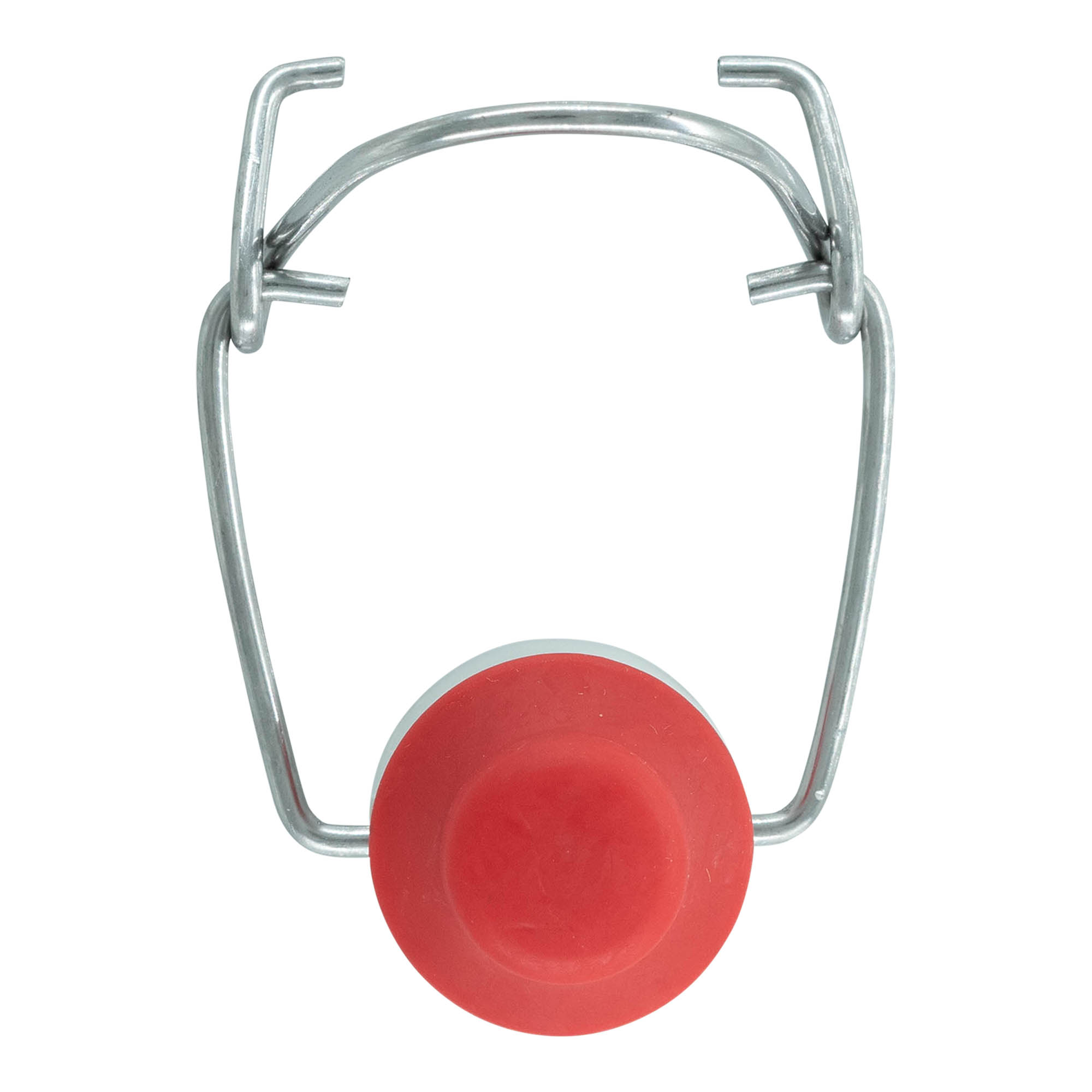 Fecho de pressão tamanho especial, plástico, vermelho-branco Fecho de pressão tamanho especial, plástico, vermelho-branco