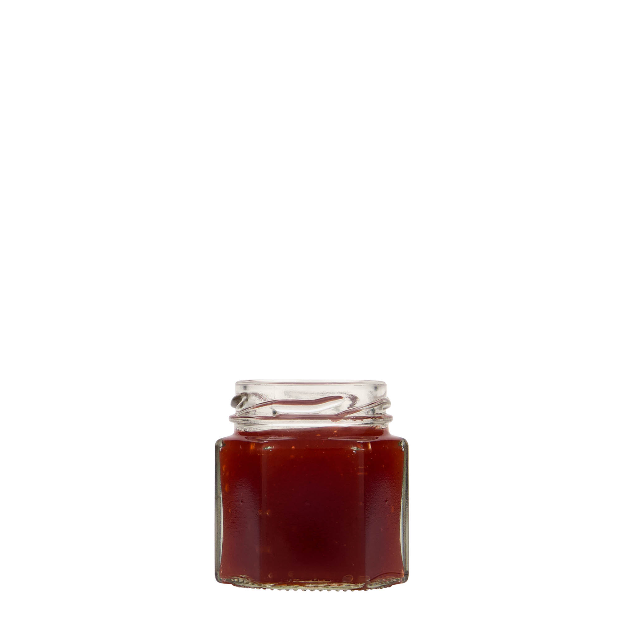 47 ml frasco hexagonal, boca: Twist-Off (TO 43) 47 ml frasco hexagonal, boca: Twist-Off (TO 43)