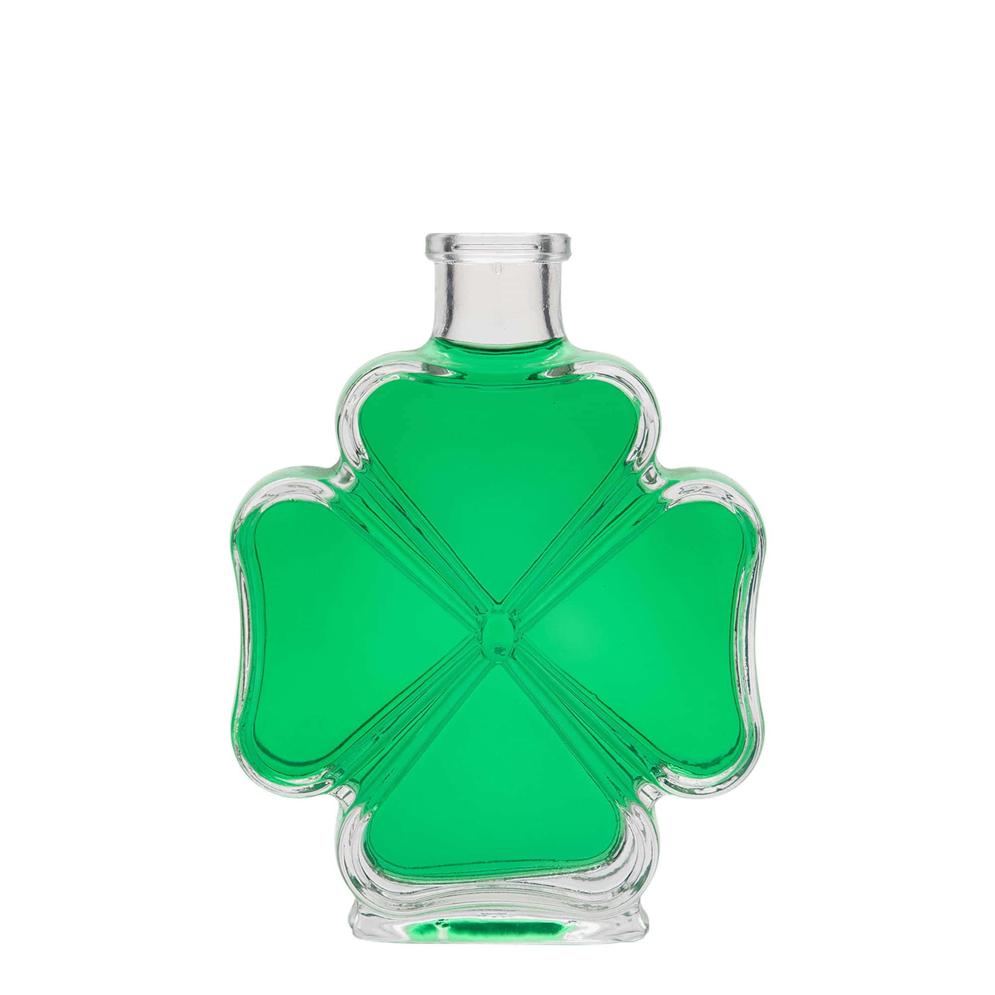 Garrafa de vidro de 200 ml 'Trevo', Boca: Cortiça Garrafa de vidro de 200 ml 'Trevo', Boca: Cortiça