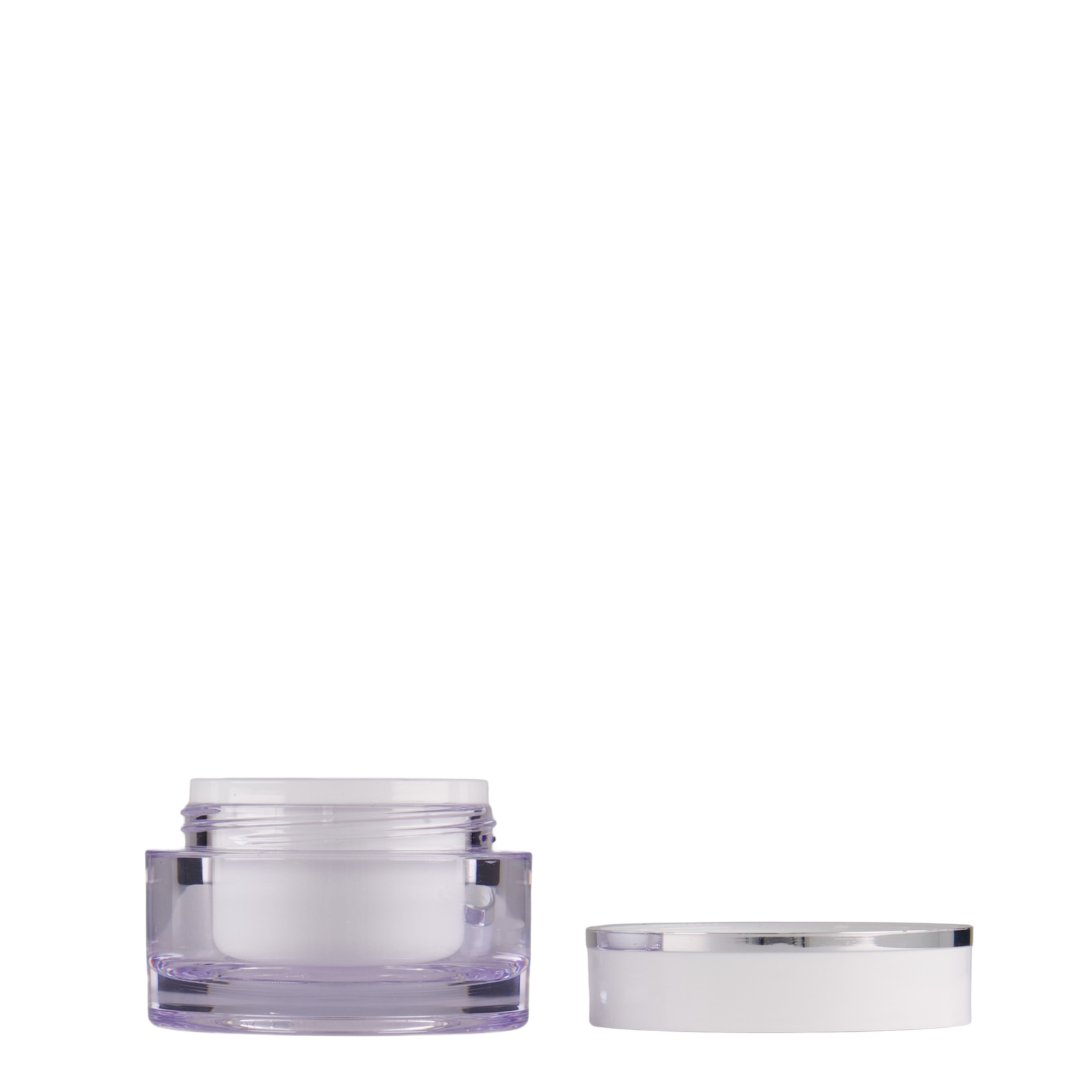 10 ml frasco, plástico SAN, branco, boca: tampa de rosca 10 ml frasco, plástico SAN, branco, boca: tampa de rosca