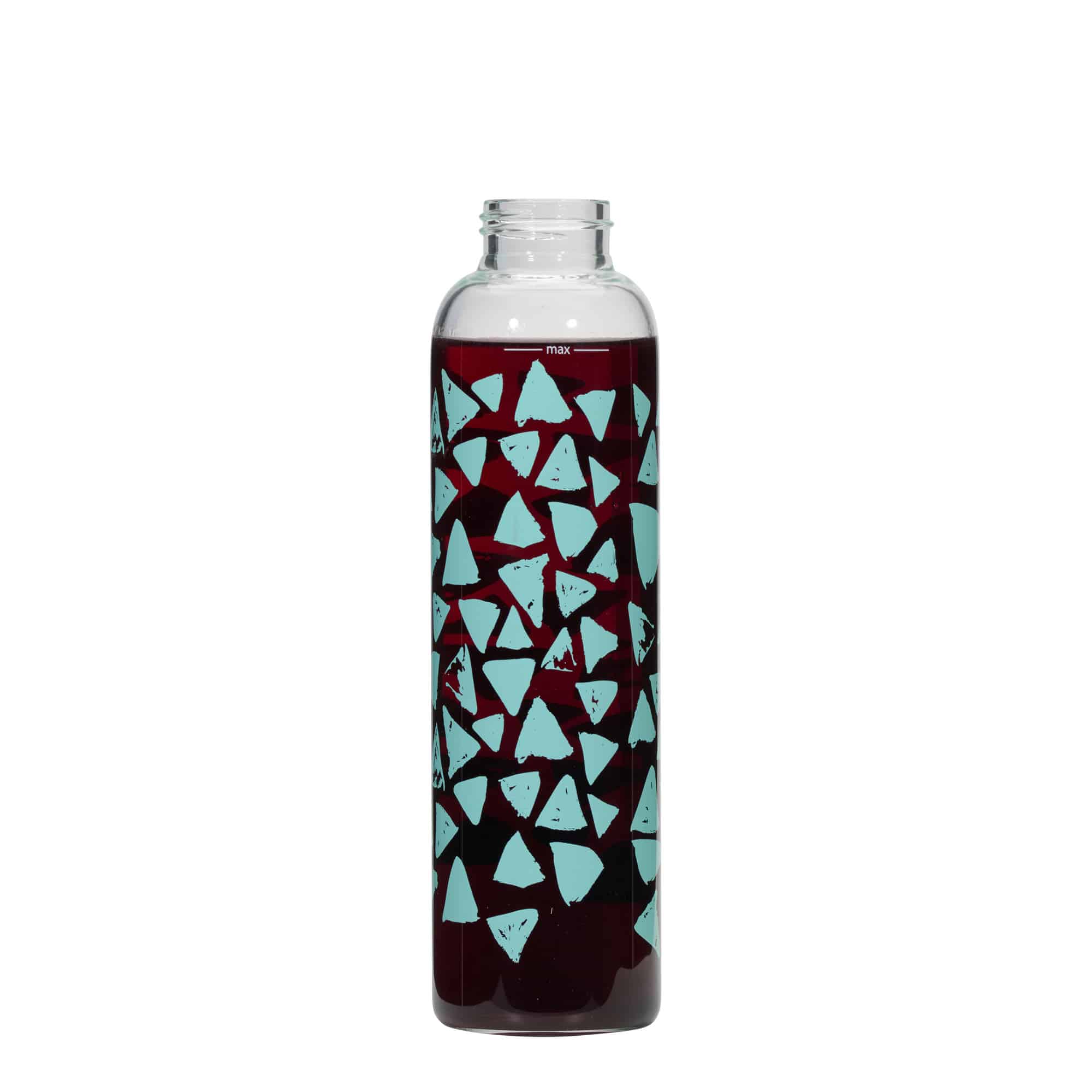 Garrafa de beber 500 ml 'Perseus - Triângulos turquesa', Boca: Tampa de rosca Garrafa de beber 500 ml 'Perseus - Triângulos turquesa', Boca: Tampa de rosca