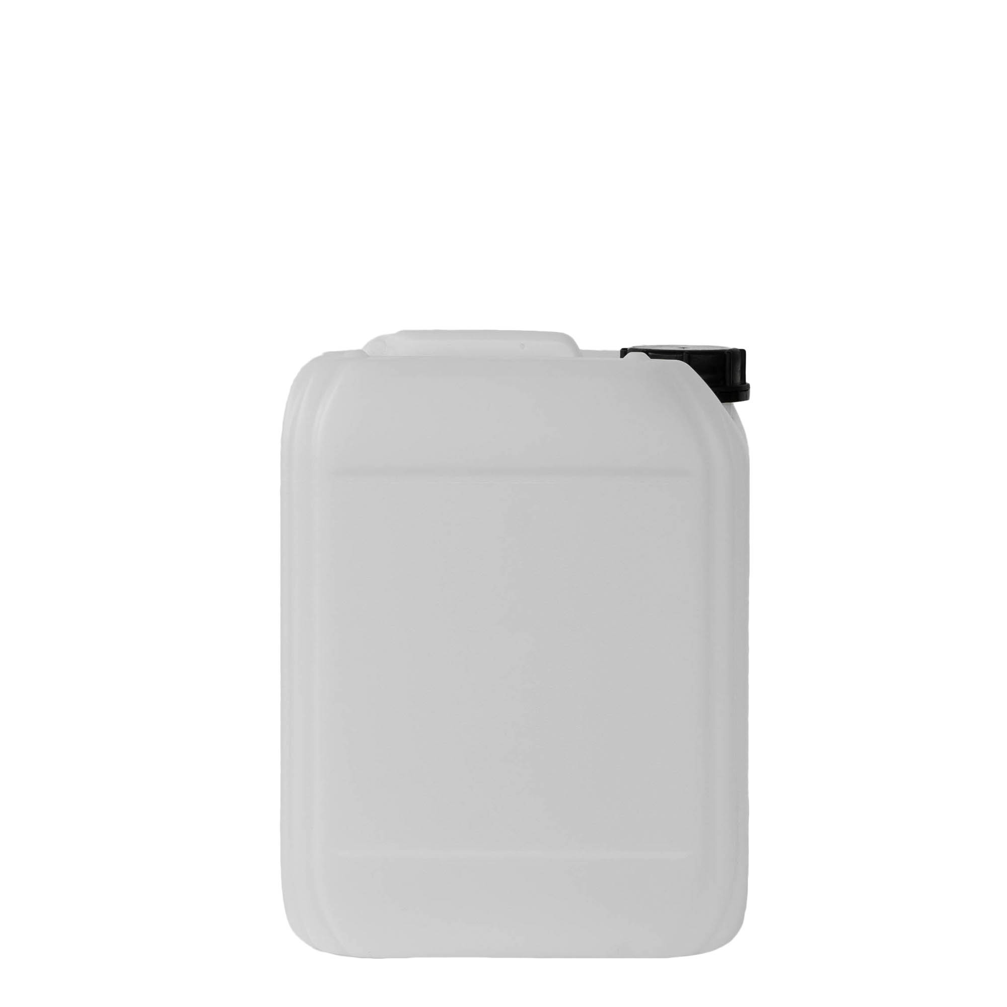 10 l garrafa, retangular, plástico HDPE, natural, abertura: ND 55