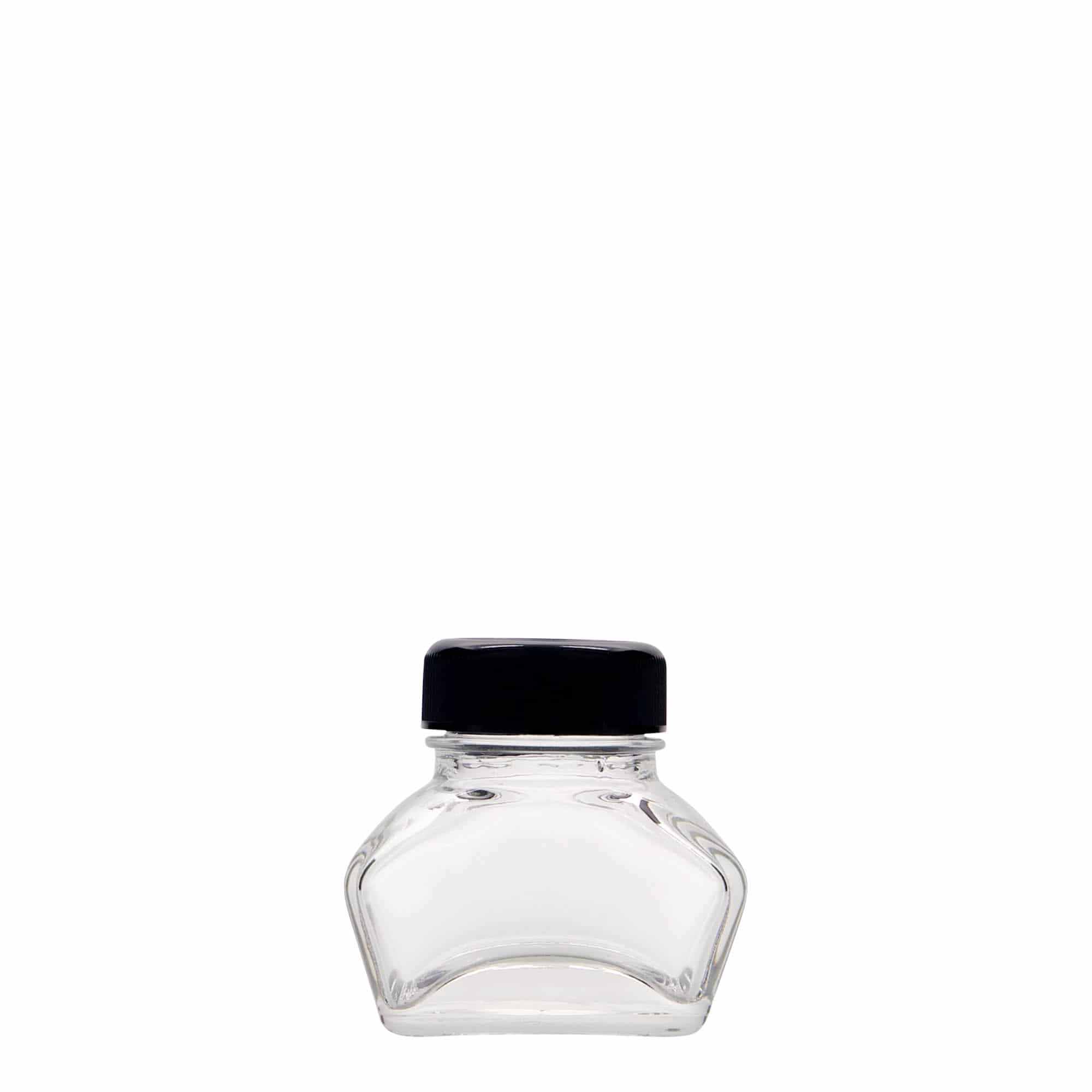 30 ml tinteiro, retangular, abertura: tampa de rosca