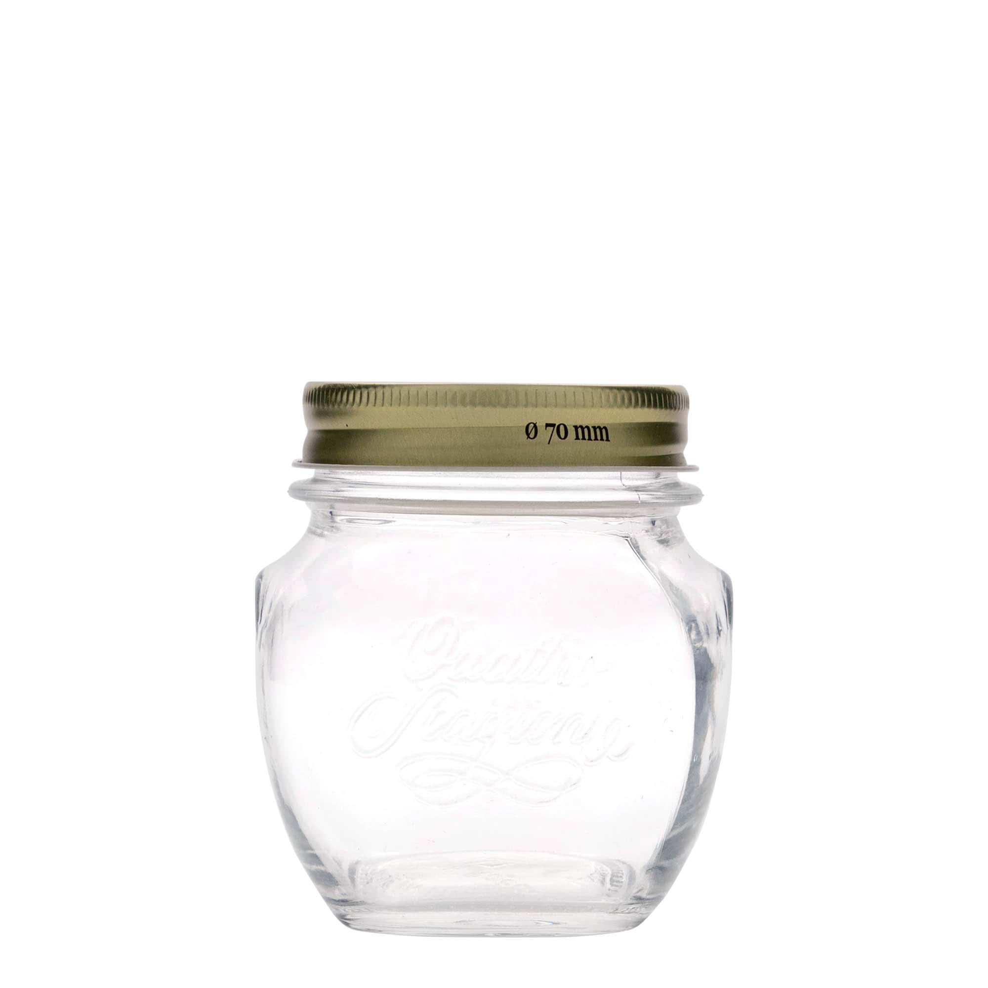 Frasco de vidro decorativo 'Quattro Stagioni' 300 ml, Boca: Tampa de rosca