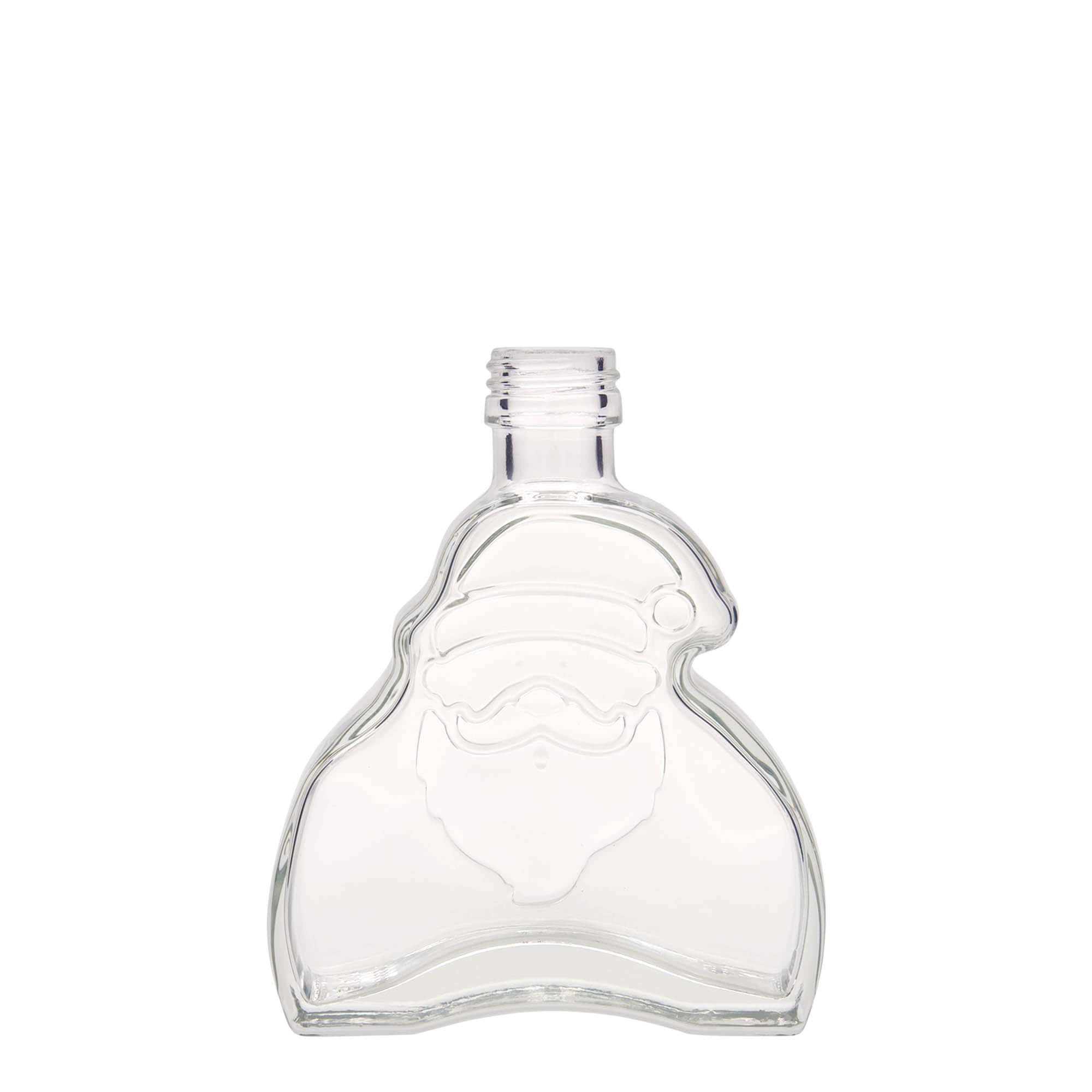 200 ml Garrafa de vidro 'Santa Claus', boca: PP 28 200 ml Garrafa de vidro 'Santa Claus', boca: PP 28