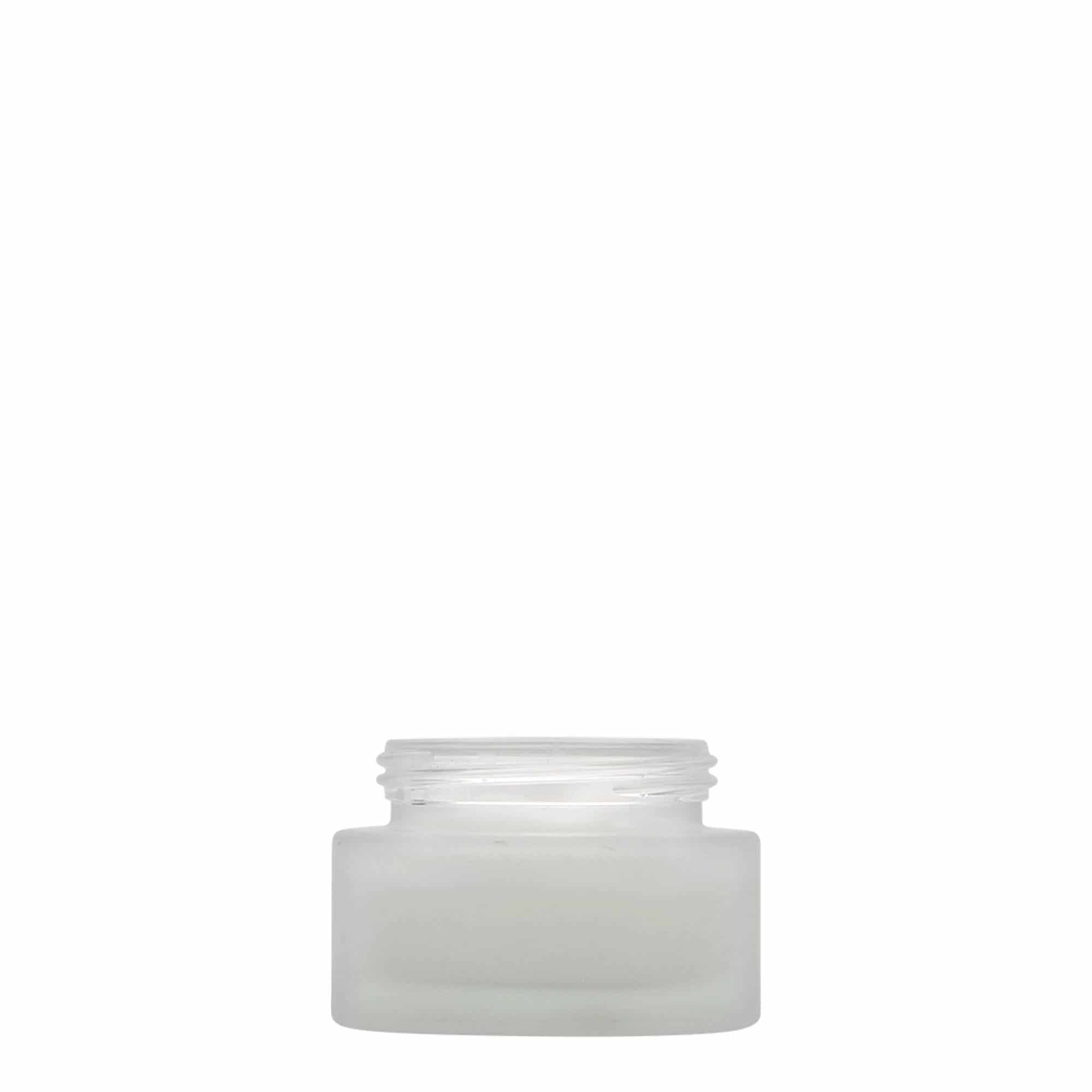 30 ml frasco 'Edição Platina', vidro, fosco, boca: tampa de rosca