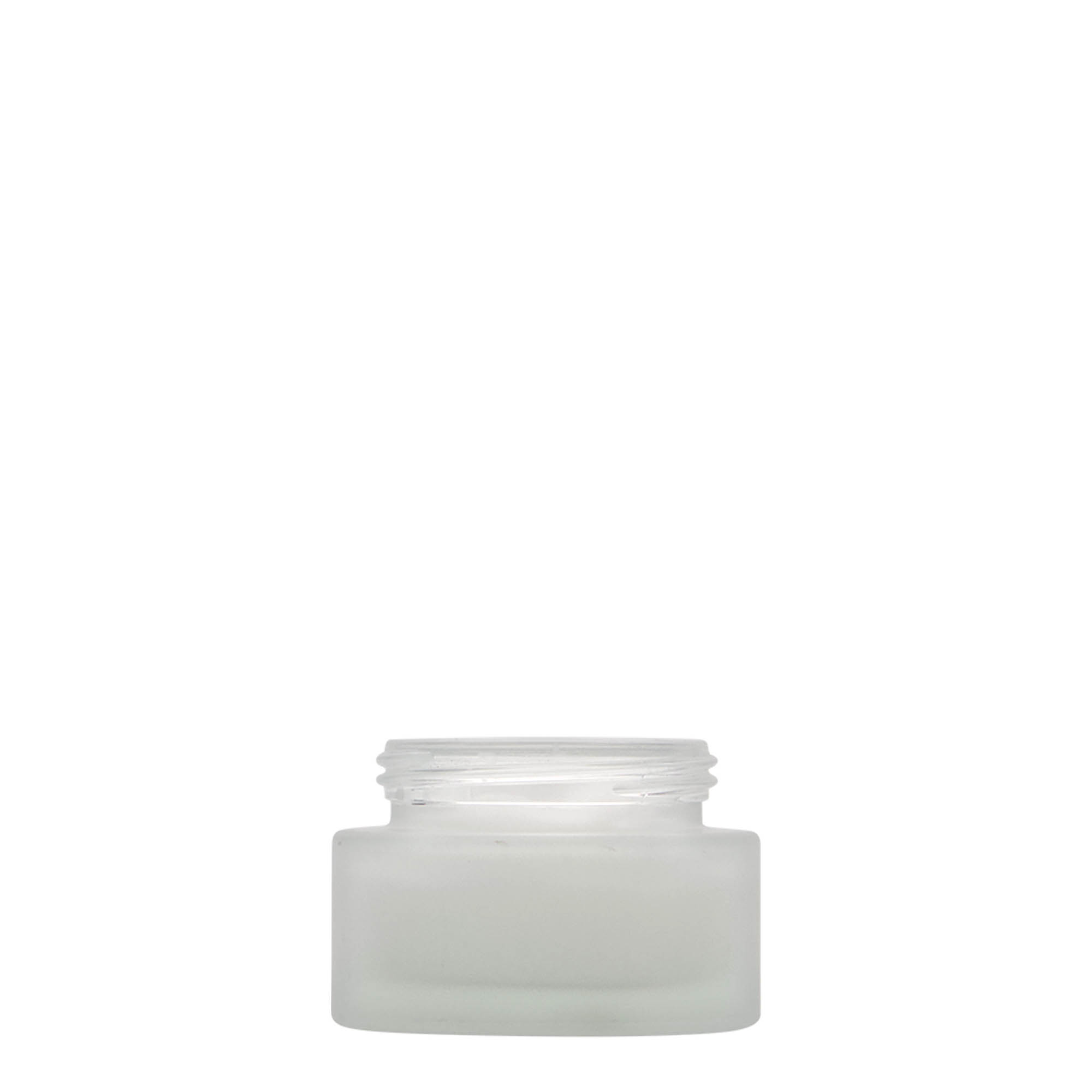 30 ml frasco 'Edição Platina', vidro, fosco, boca: tampa de rosca