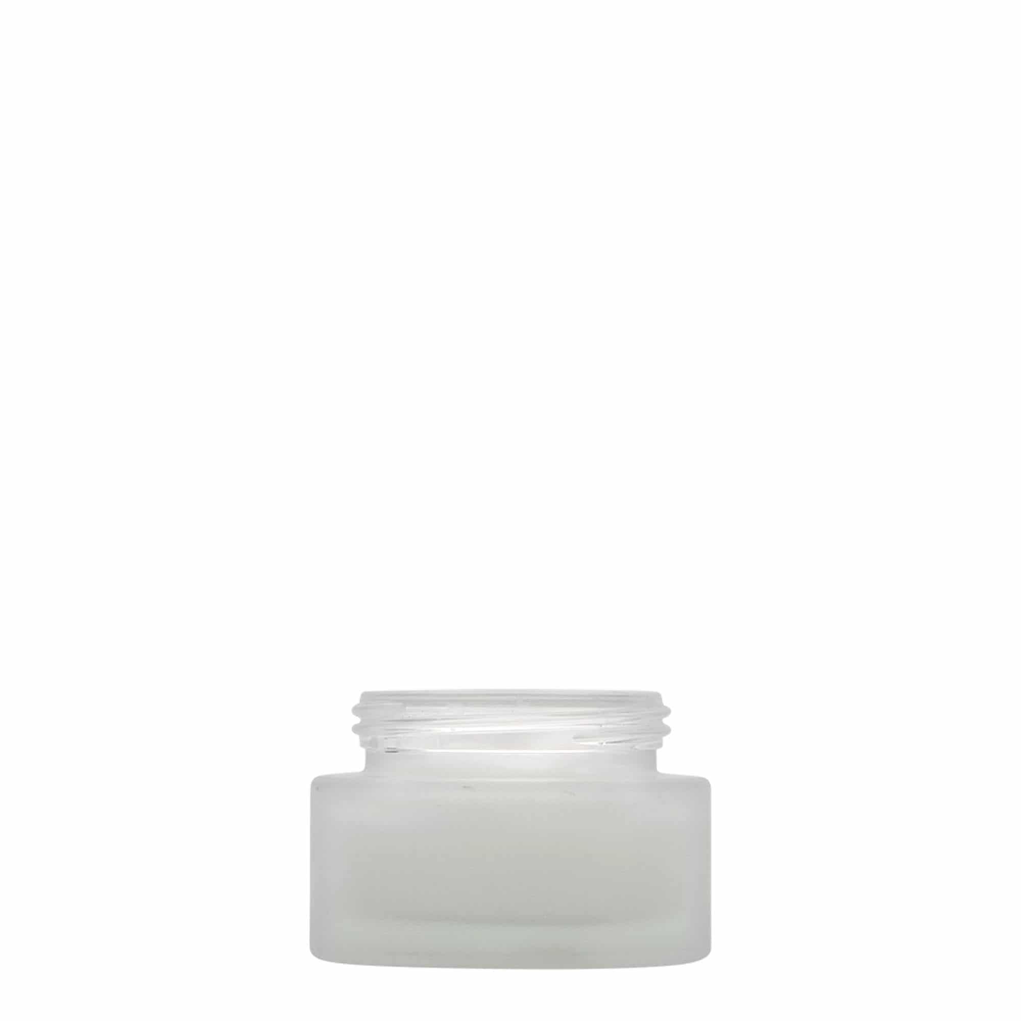 30 ml frasco 'Edição Platina', vidro, fosco, boca: tampa de rosca