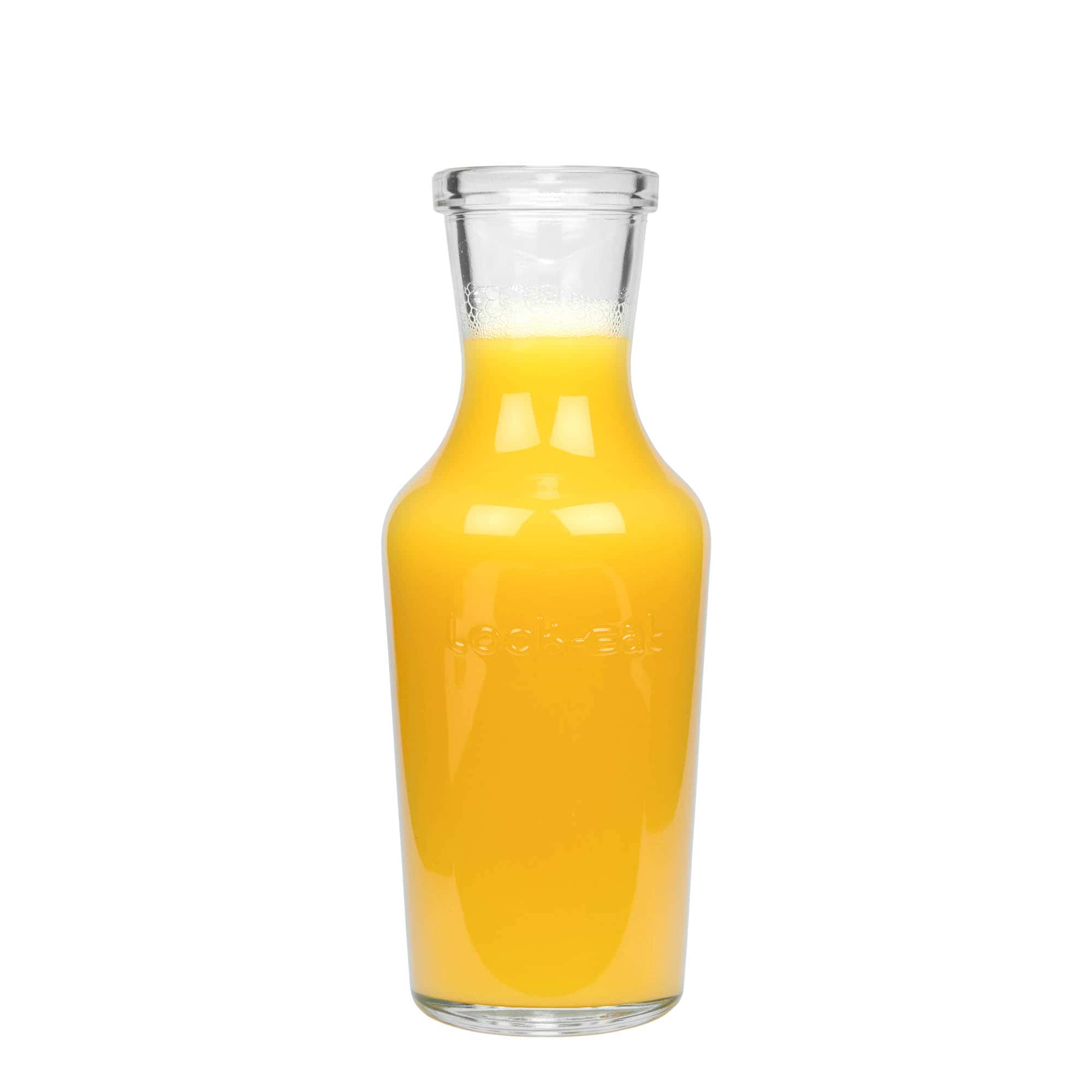 1.000 ml Garrafa de vidro 'Lock-Eat', Boca: Fecho de mola de arame 1.000 ml Garrafa de vidro 'Lock-Eat', Boca: Fecho de mola de arame