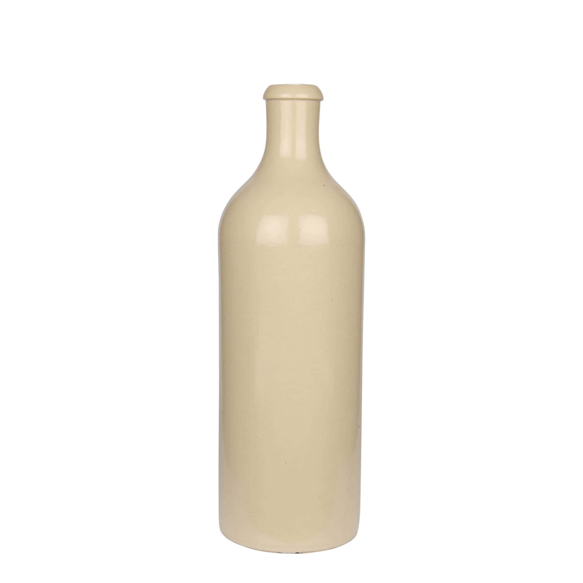 750 ml Jarro de barro, grés, bege, Boca: cortiça