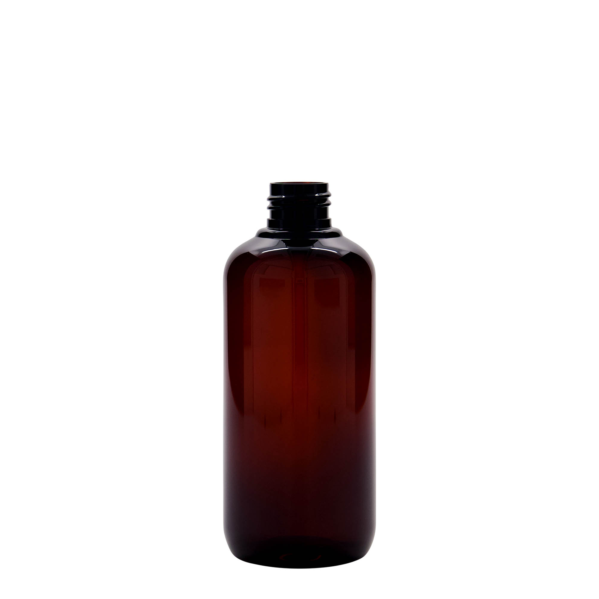 Frasco de plástico reciclado de 250 ml 'Victor's Best', PCR, castanho, bocal: 24/410