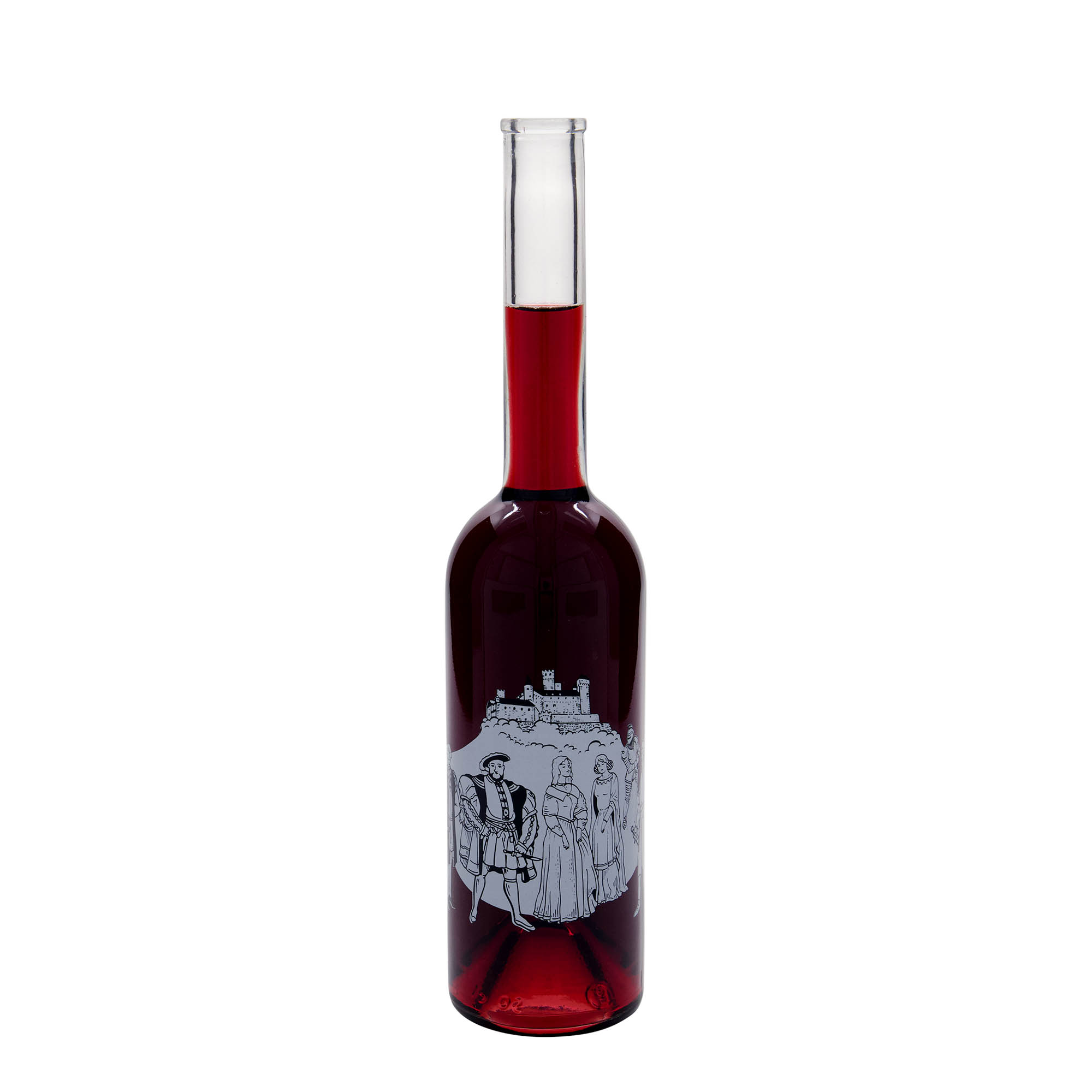 Garrafa de vidro de 500 ml 'Opera', motivo: Idade Média, boca: cortiça Garrafa de vidro de 500 ml 'Opera', motivo: Idade Média, boca: cortiça
