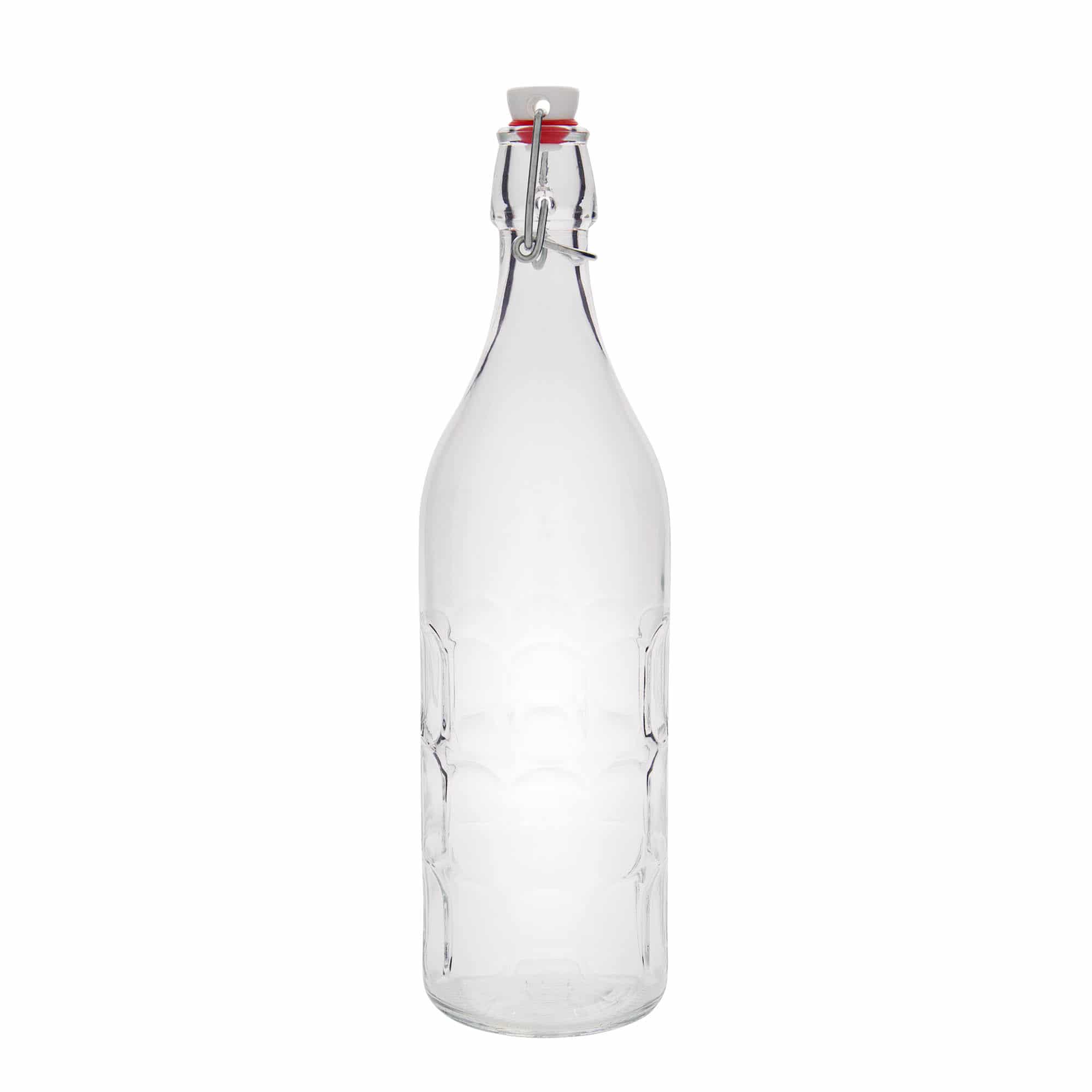 1000 ml Garrafa de vidro Moresca, boca: Tampa mecânica 1000 ml Garrafa de vidro Moresca, boca: Tampa mecânica