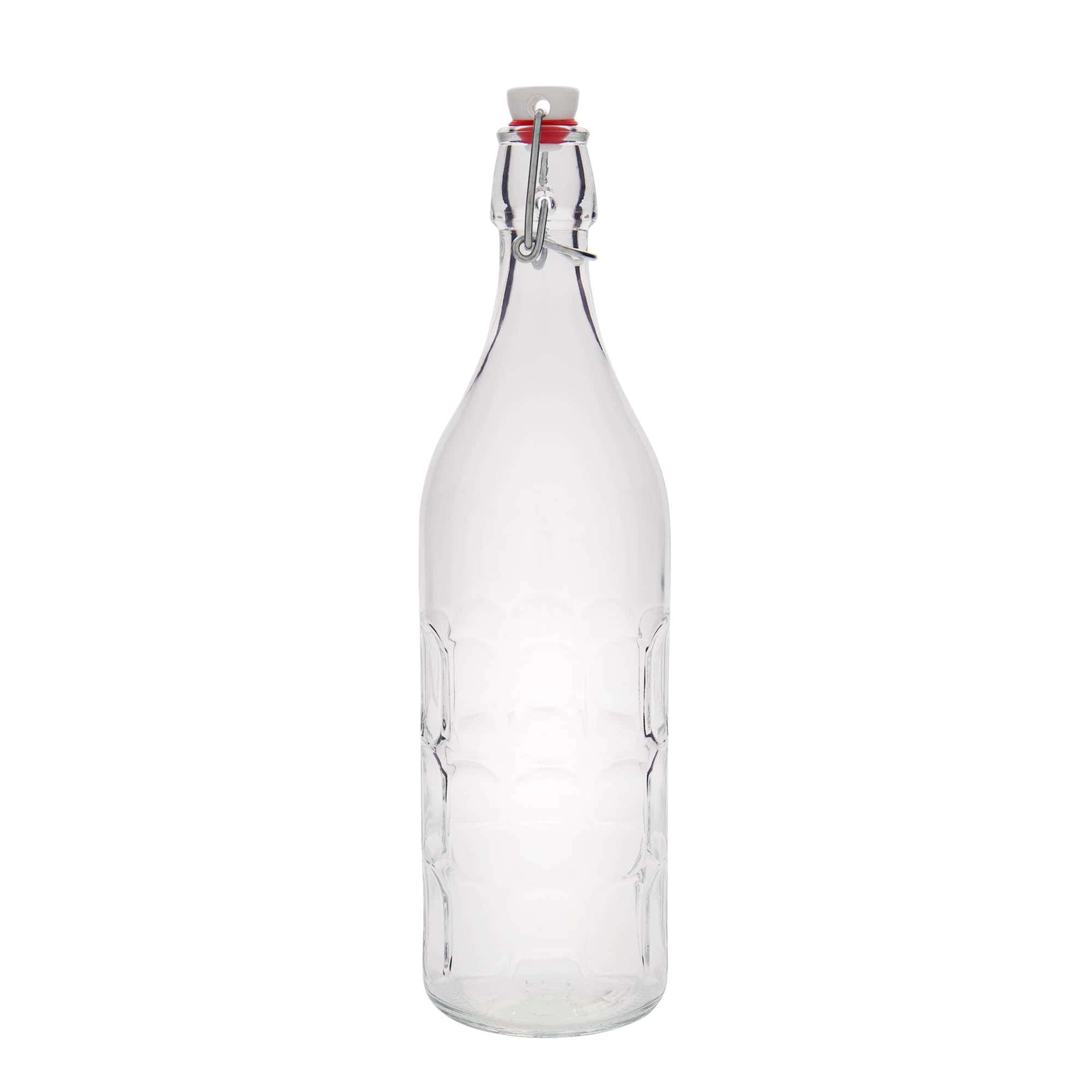Garrafa de vidro Moresca 1.000 ml, boca: fecho de mola