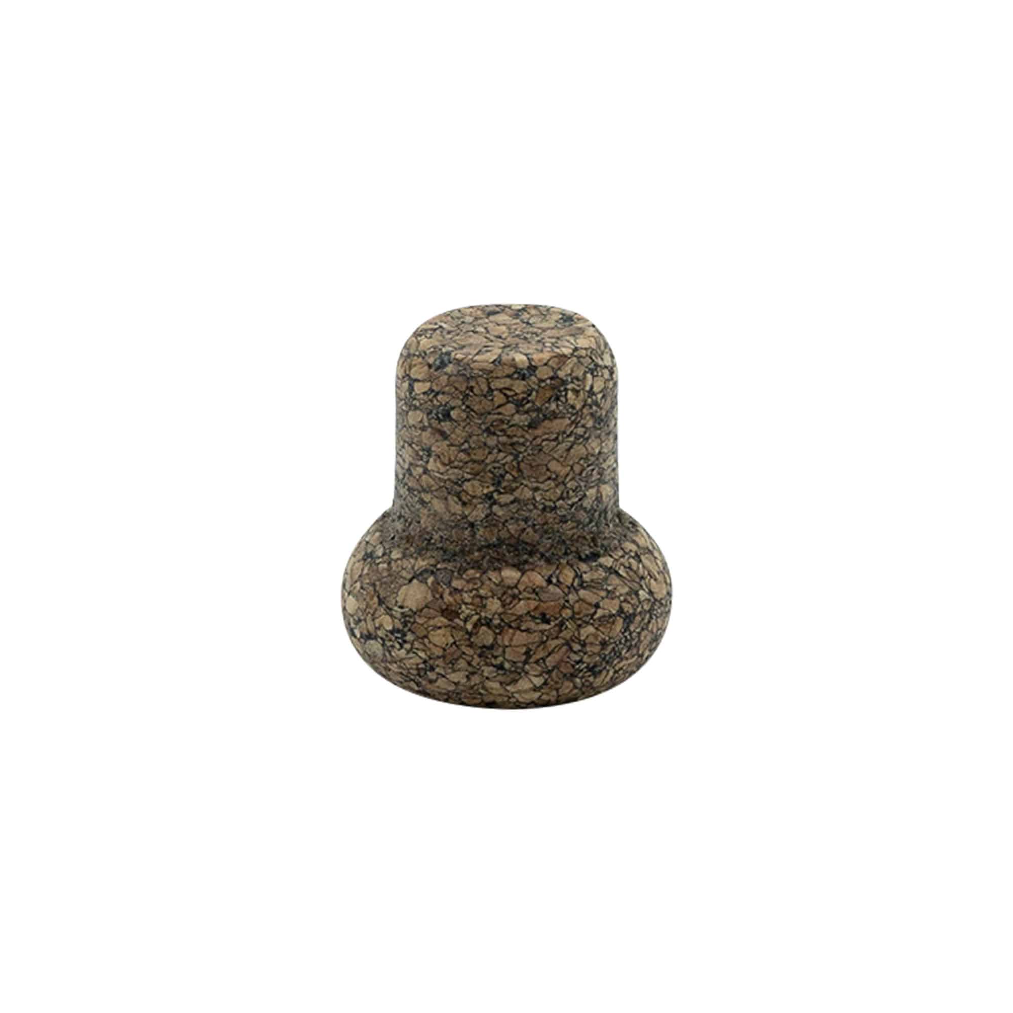 Rolhas capsuladas 'Barrel' 22,5 mm, Corkcoal, para boca: Cortiça