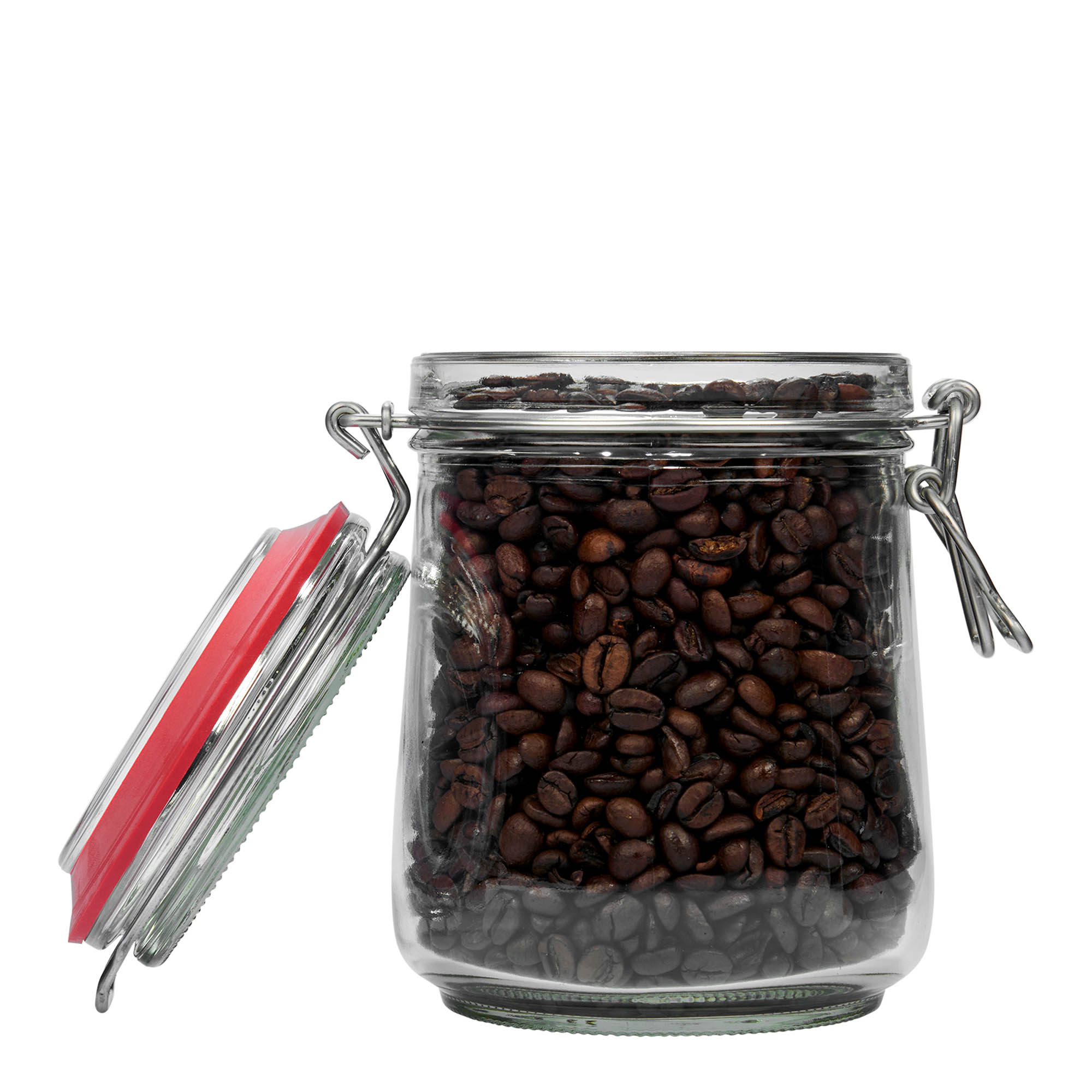 Frasco de vidro de 800 ml com fecho de arame, Boca: fecho de arame Frasco de vidro de 800 ml com fecho de arame, Boca: fecho de arame