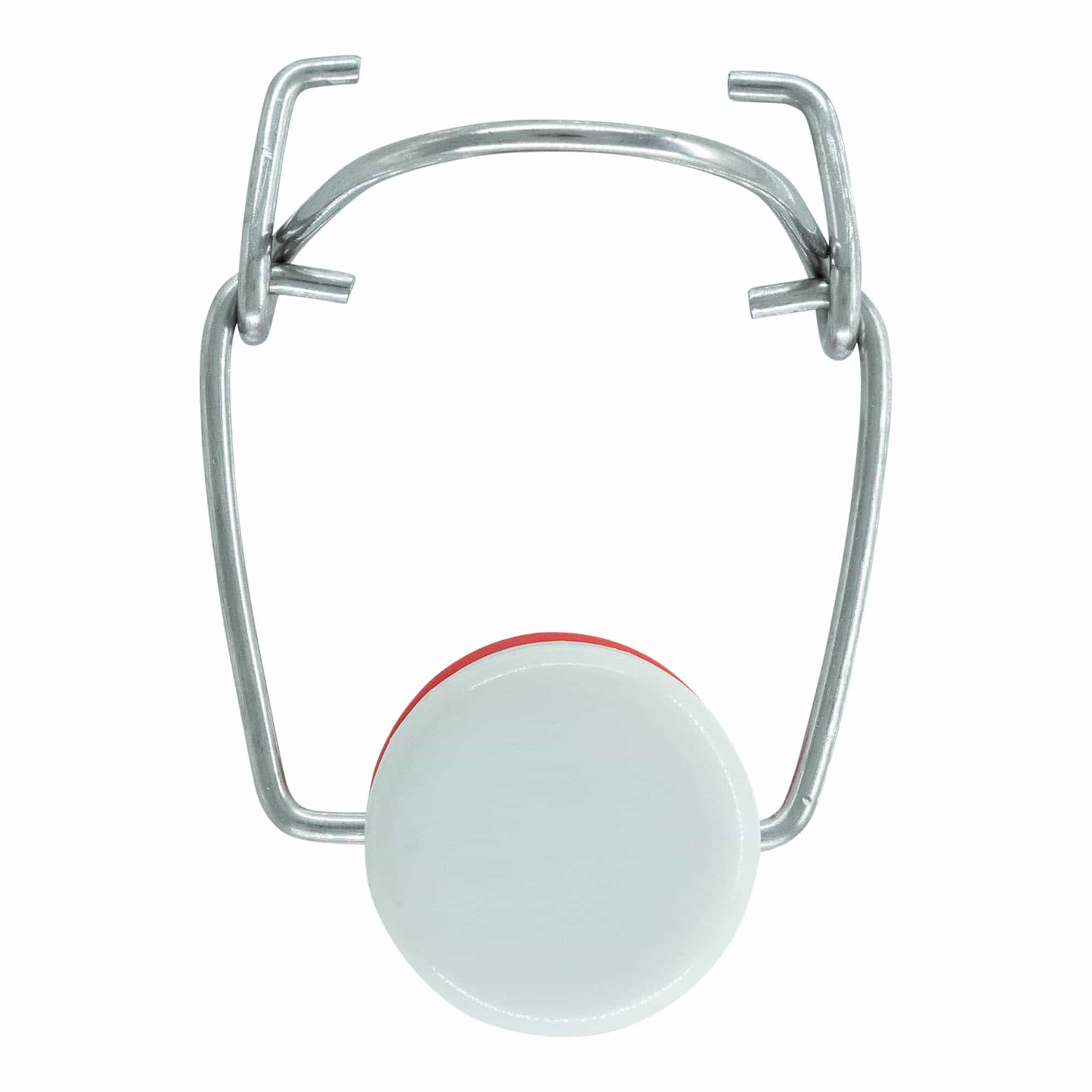 Fecho de pressão tamanho especial, plástico, vermelho-branco Fecho de pressão tamanho especial, plástico, vermelho-branco