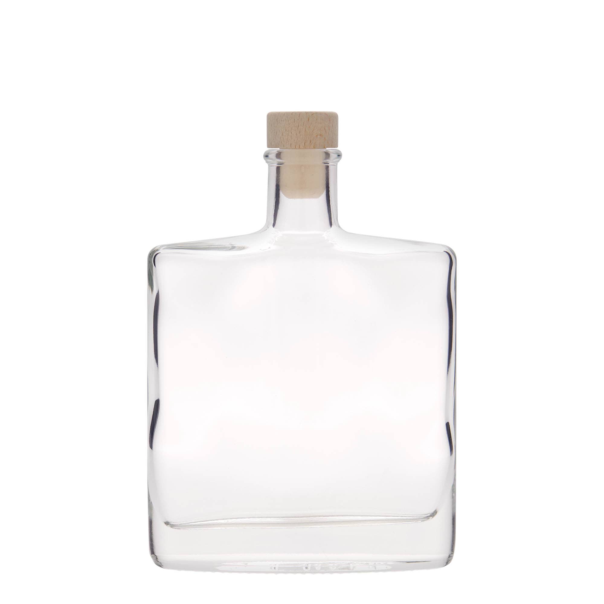 Garrafa de vidro de 350 ml 'Zorbas', oval, bocal: cortiça