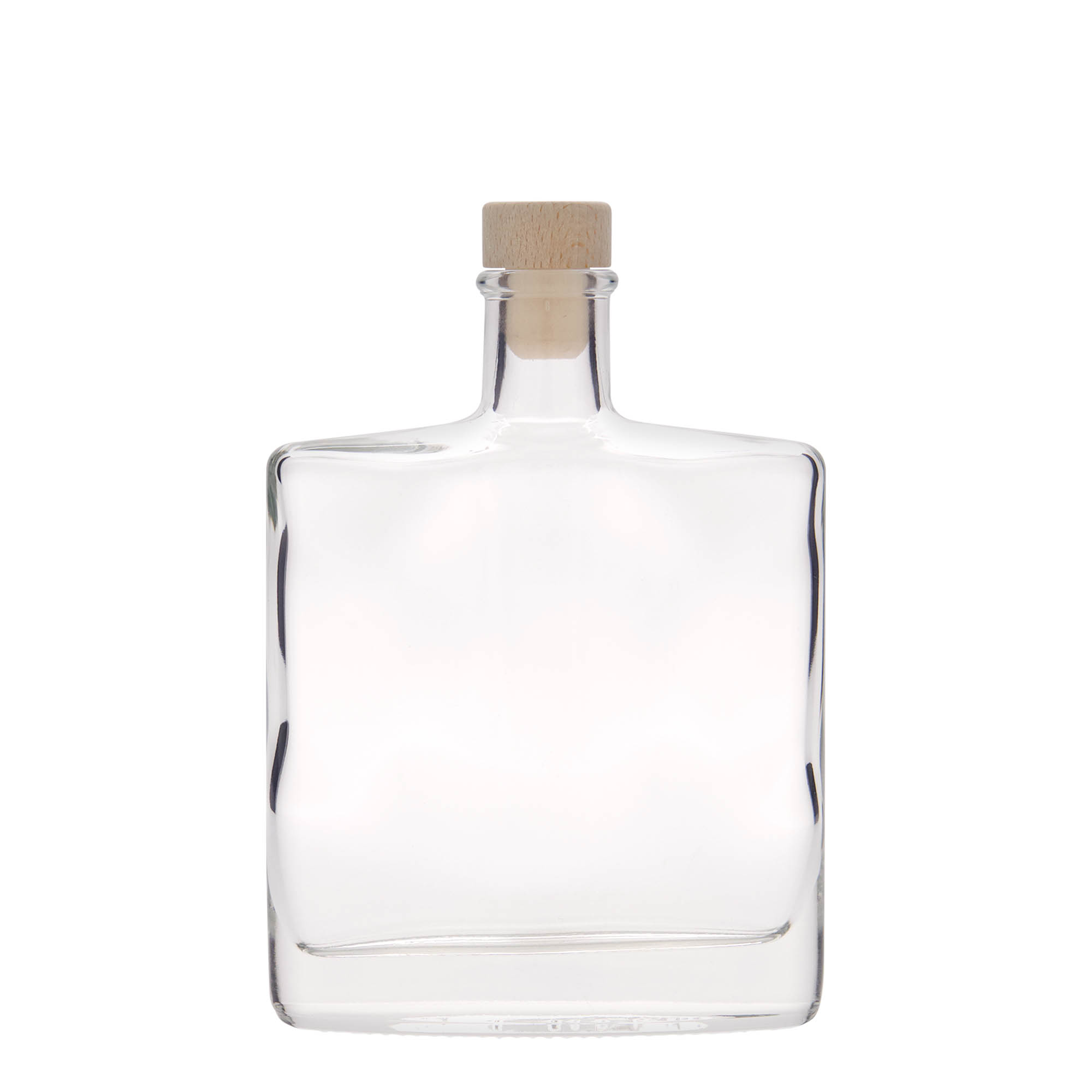 Garrafa de vidro de 350 ml 'Zorbas', oval, bocal: cortiça Garrafa de vidro de 350 ml 'Zorbas', oval, bocal: cortiça