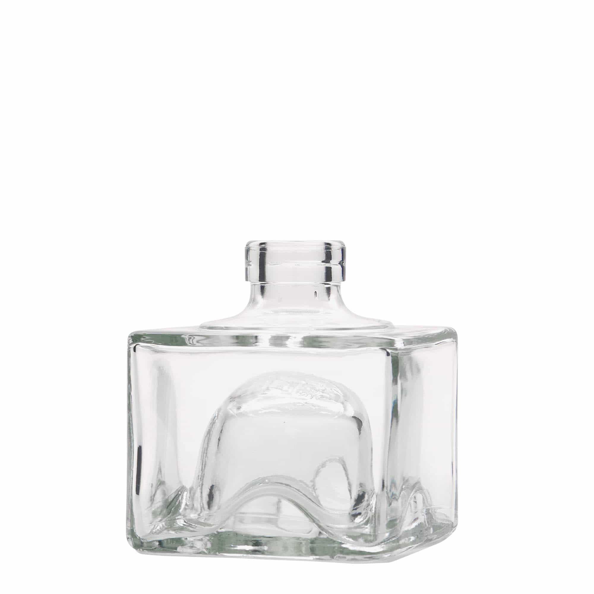 Garrafa de vidro de 200 ml 'Cocolores', quadrada, boca: cortiça Garrafa de vidro de 200 ml 'Cocolores', quadrada, boca: cortiça